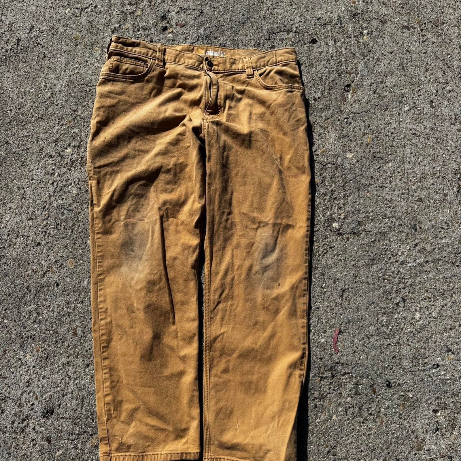Carhartt Carhartt Tan Cargo Pants – Size 38x30 Size US 38 / EU 54 - 2 Thumbnail
