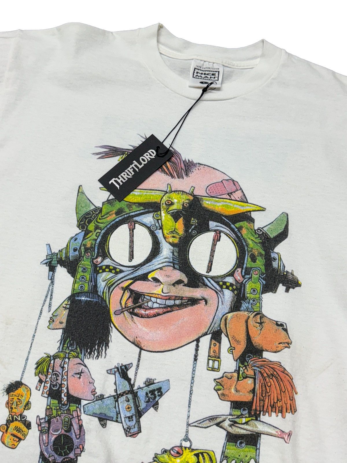 Designer × Vintage 1995 Tank Girl “Bollocks To This” Comic Art T-Shirt Size US L / EU 52-54 / 3 - 1 Thumbnail