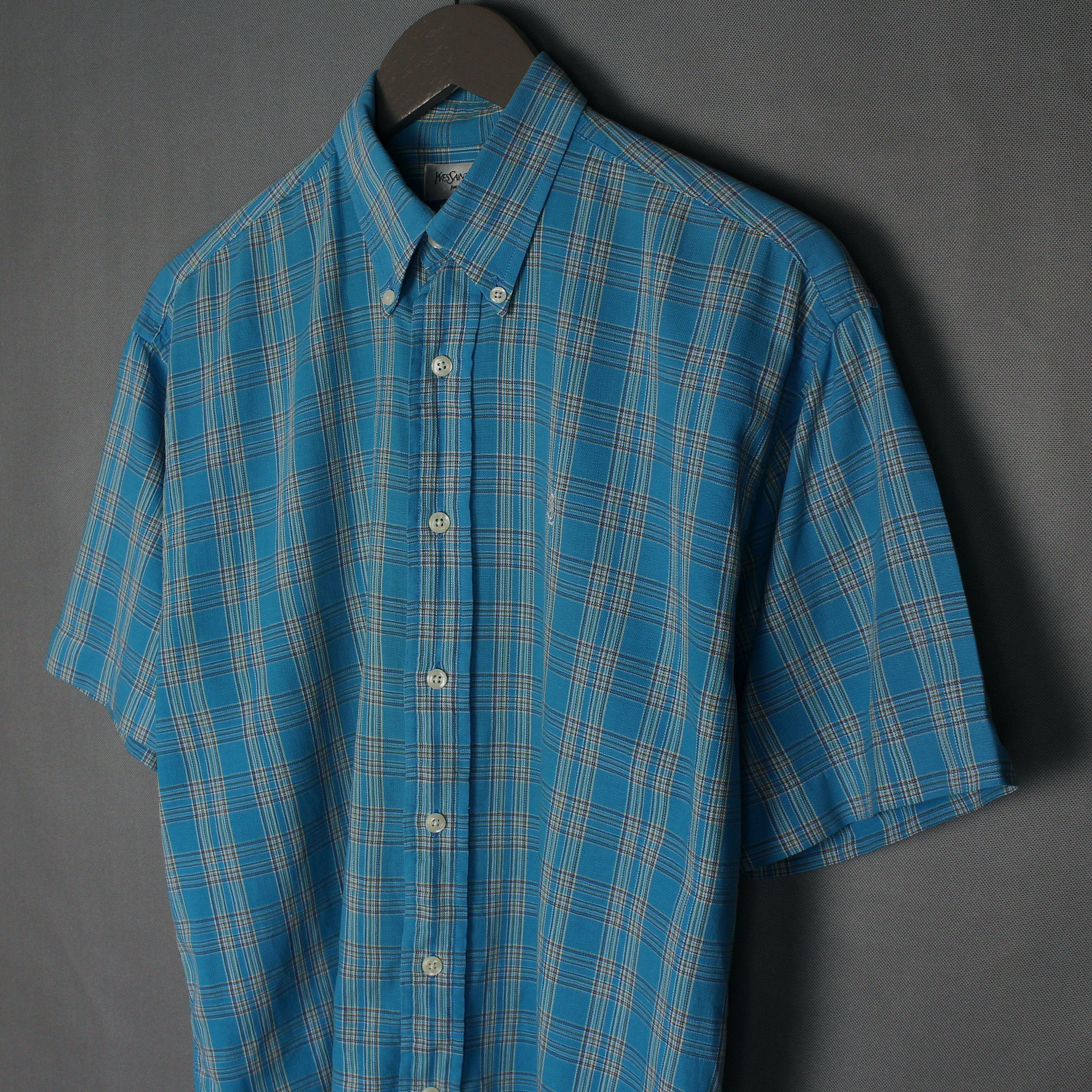 Yves Saint Laurent YSL Yves Saint Laurent Short Sleeve Shirt Size XL Size US M / EU 48-50 / 2 - 2 Thumbnail