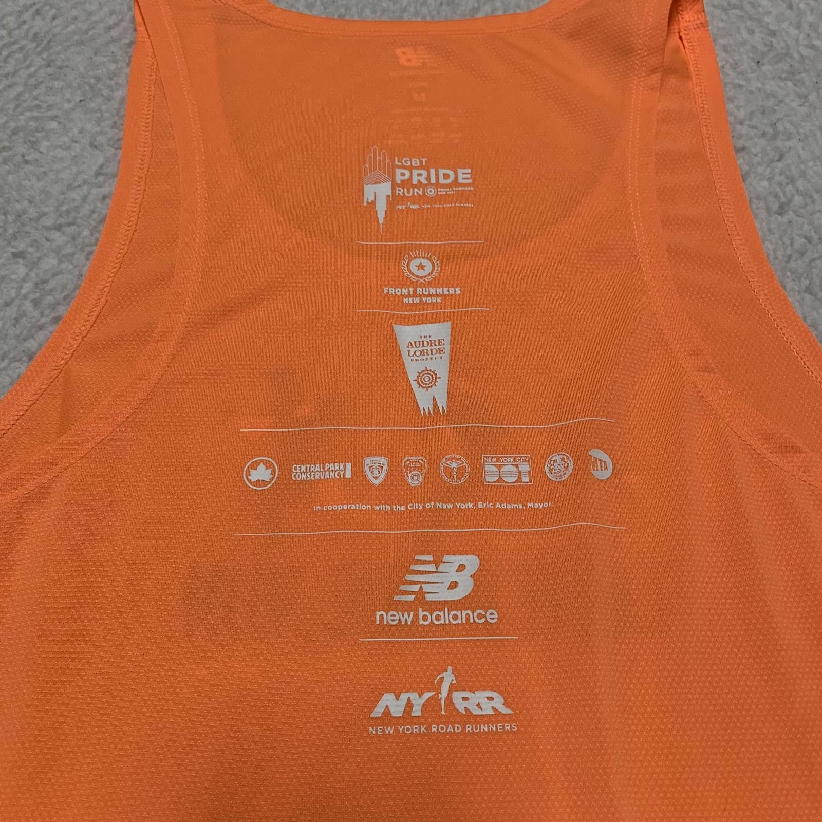New Balance New Balance Men's Medium Orange Pride Run Tank Top Size ONE SIZE - 9 Thumbnail