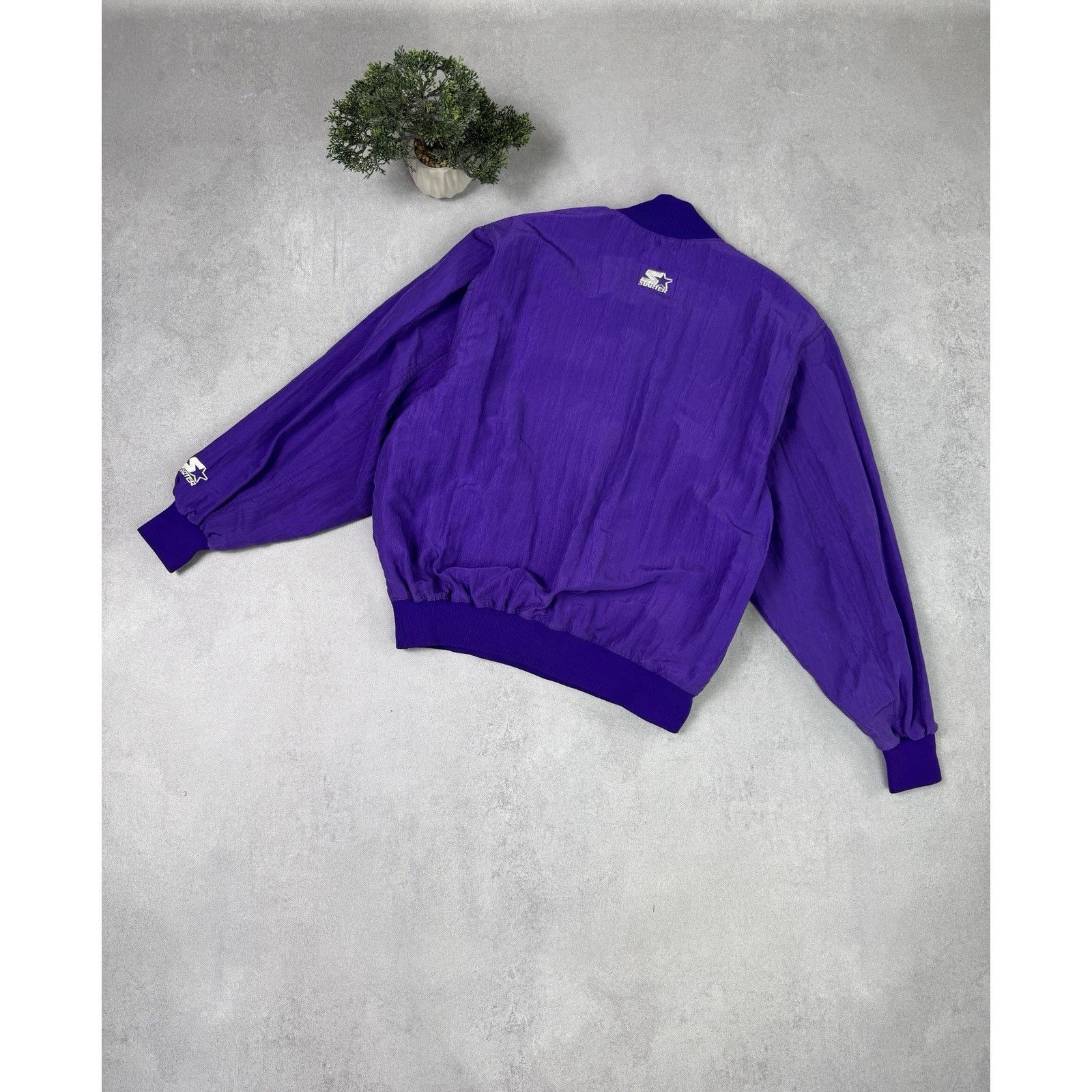 Starter Vintage Purple Camel Starter Jacket Size L Made In USA Size US L / EU 52-54 / 3 - 13 Thumbnail