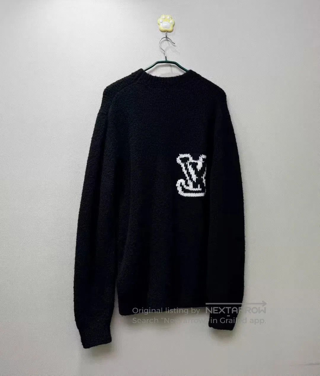 Louis Vuitton Louis Vuitton LV Black Large Logo Teddy Sweater. Size US XL / EU 56 / 4 - 4 Thumbnail