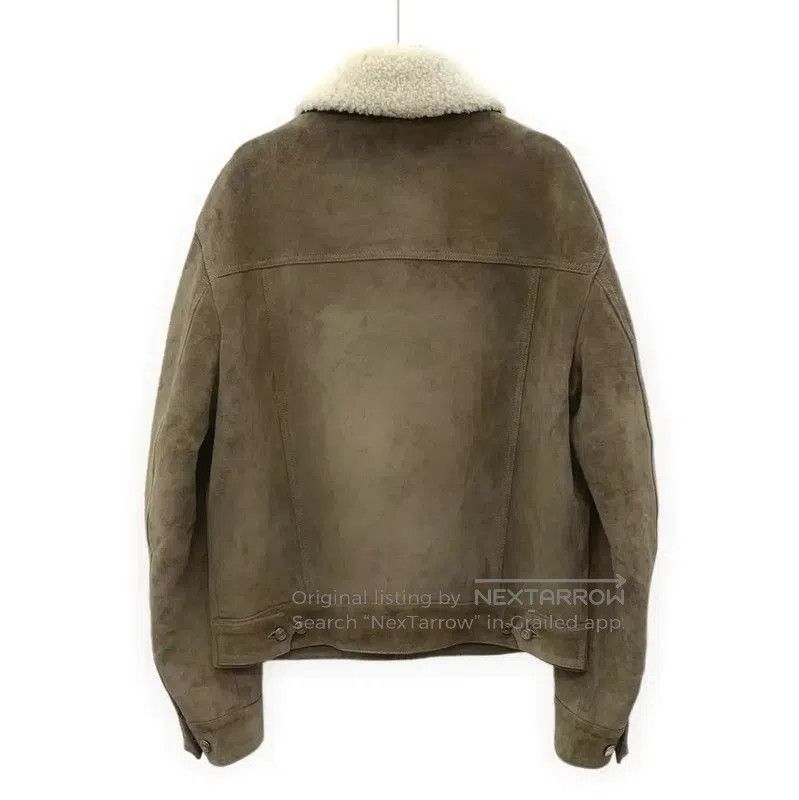 Dior Dior Khaki Leather Men's Outerwear Jacket . Size US L / EU 52-54 / 3 - 2 Thumbnail