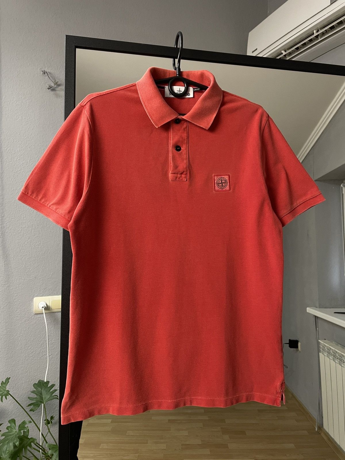 Designer Stone Island Polo T-shirt Patch Program Box Logo Tee 00s Size US L / EU 52-54 / 3 - 1 Thumbnail