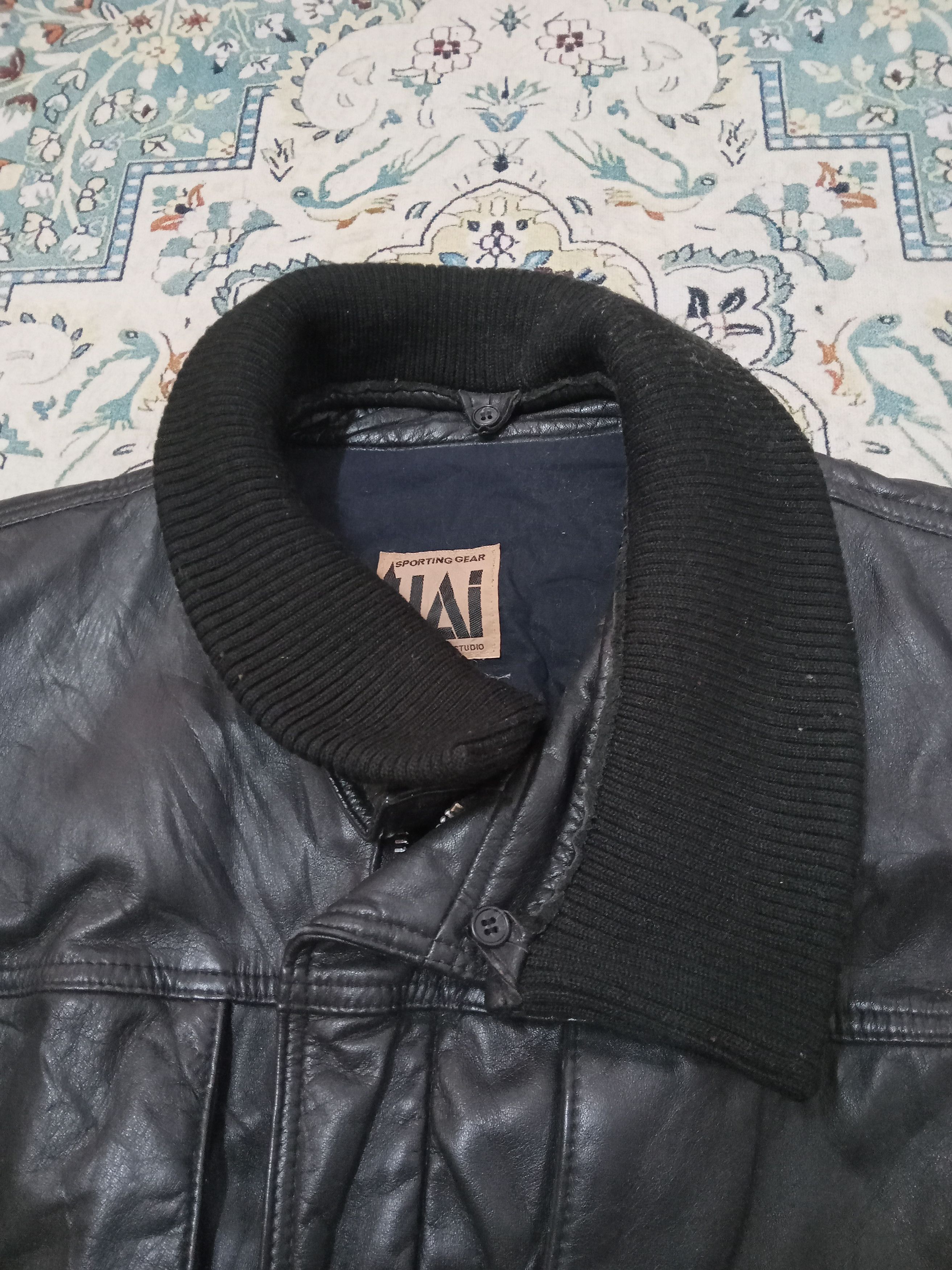 Issey Miyake Hai Sporting Gear Issey Miyake Rare Vintage Leather Jacket Size US M / EU 48-50 / 2 - 6 Thumbnail