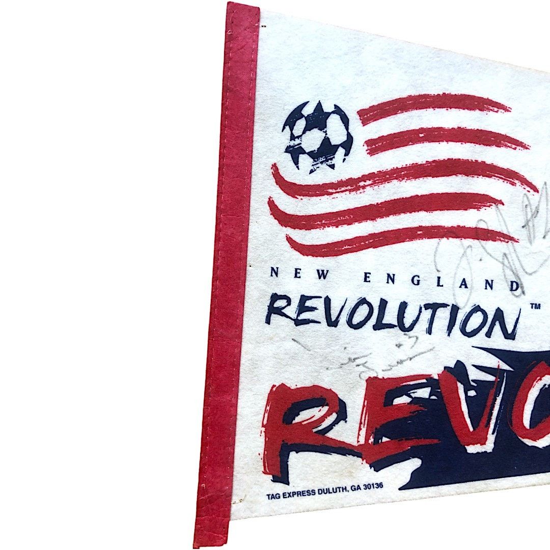 Other New England Revolution 1997 Autographed Pennant Size ONE SIZE - 3 Thumbnail