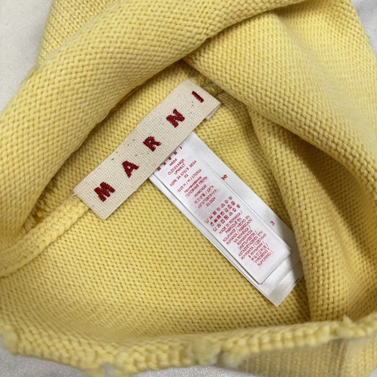 Marni Marni Mohair Beanie Yellow Size ONE SIZE - 4 Thumbnail