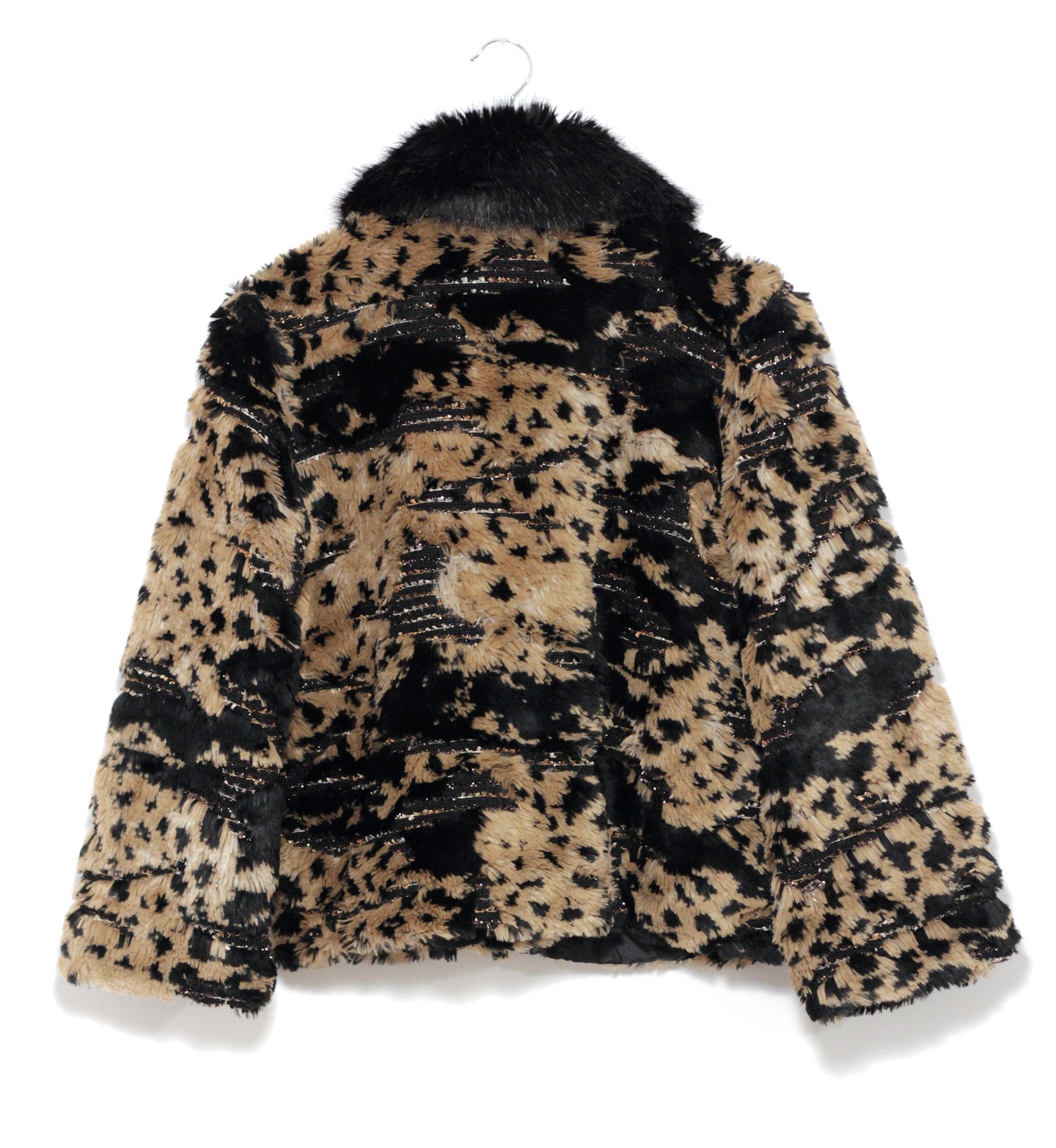 Other Faux fur jacket with tweed, leopard print Size ONE SIZE - 9 Thumbnail