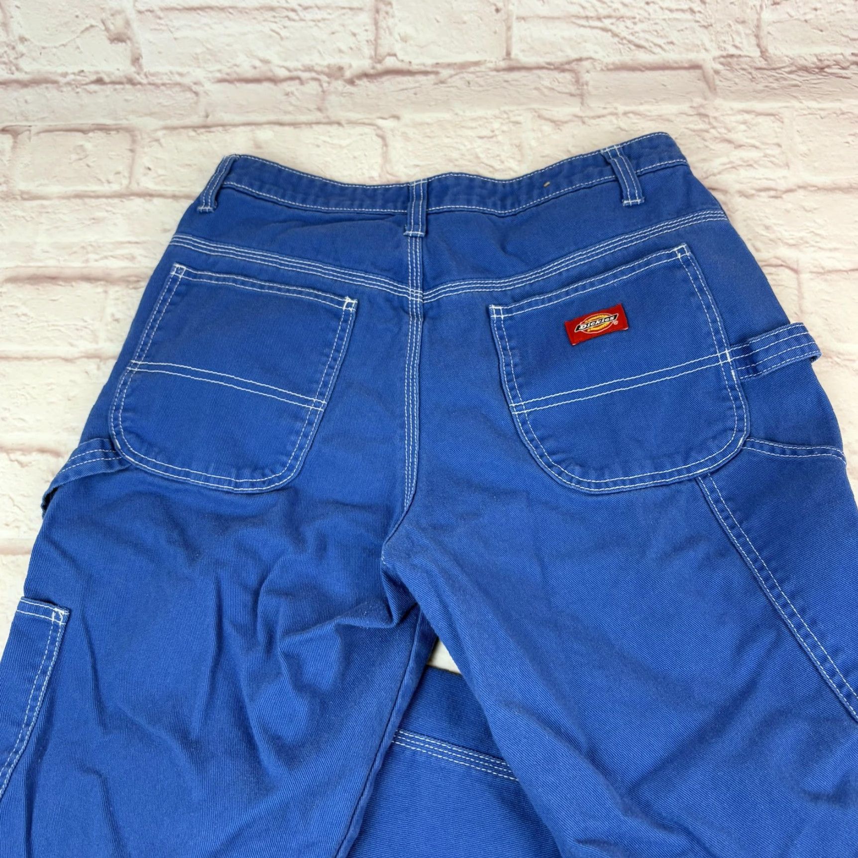 Dickies VINTAGE? No — Actually not vintage. Dickies Carpenter Pants Juniors 5 Blue Straight Leg Twill Workwear Utility Teens Size 27" / US 4 / IT 40 - 4 Thumbnail