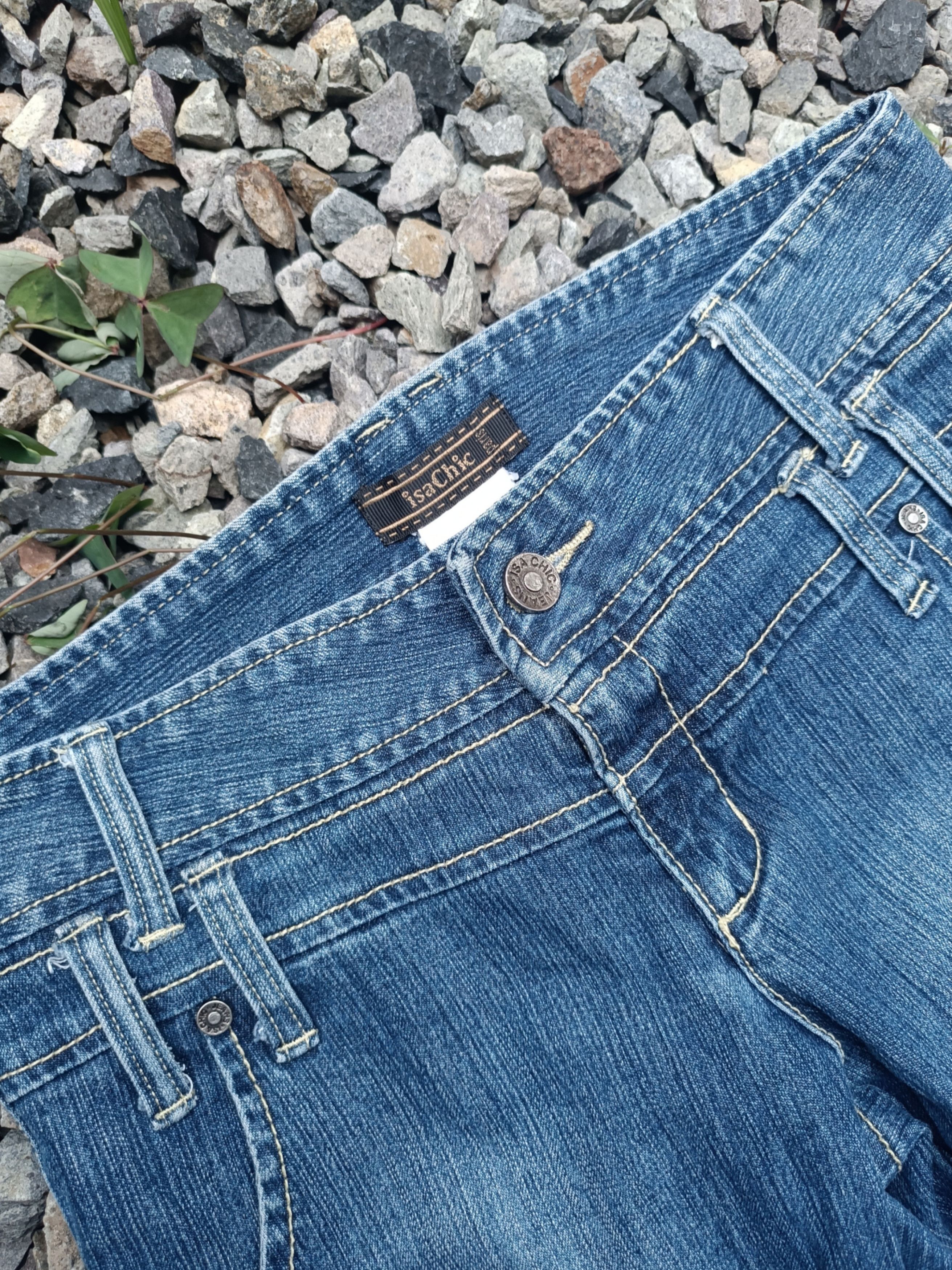 Vintage Reworked - IsaChic Paris Denim Panta Size 26" / US 2 / IT 38 - 2 Thumbnail