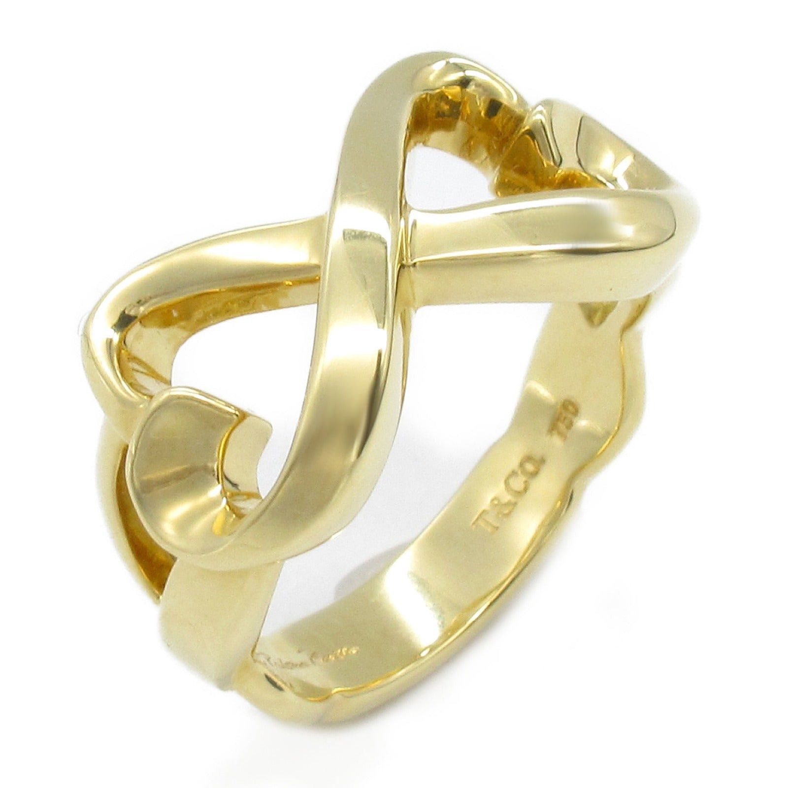 Tiffany & Co. Tiffany Co Double Loving Heart Ring K18 (Yellow Gold) Gold Size ONE SIZE - 1 Thumbnail
