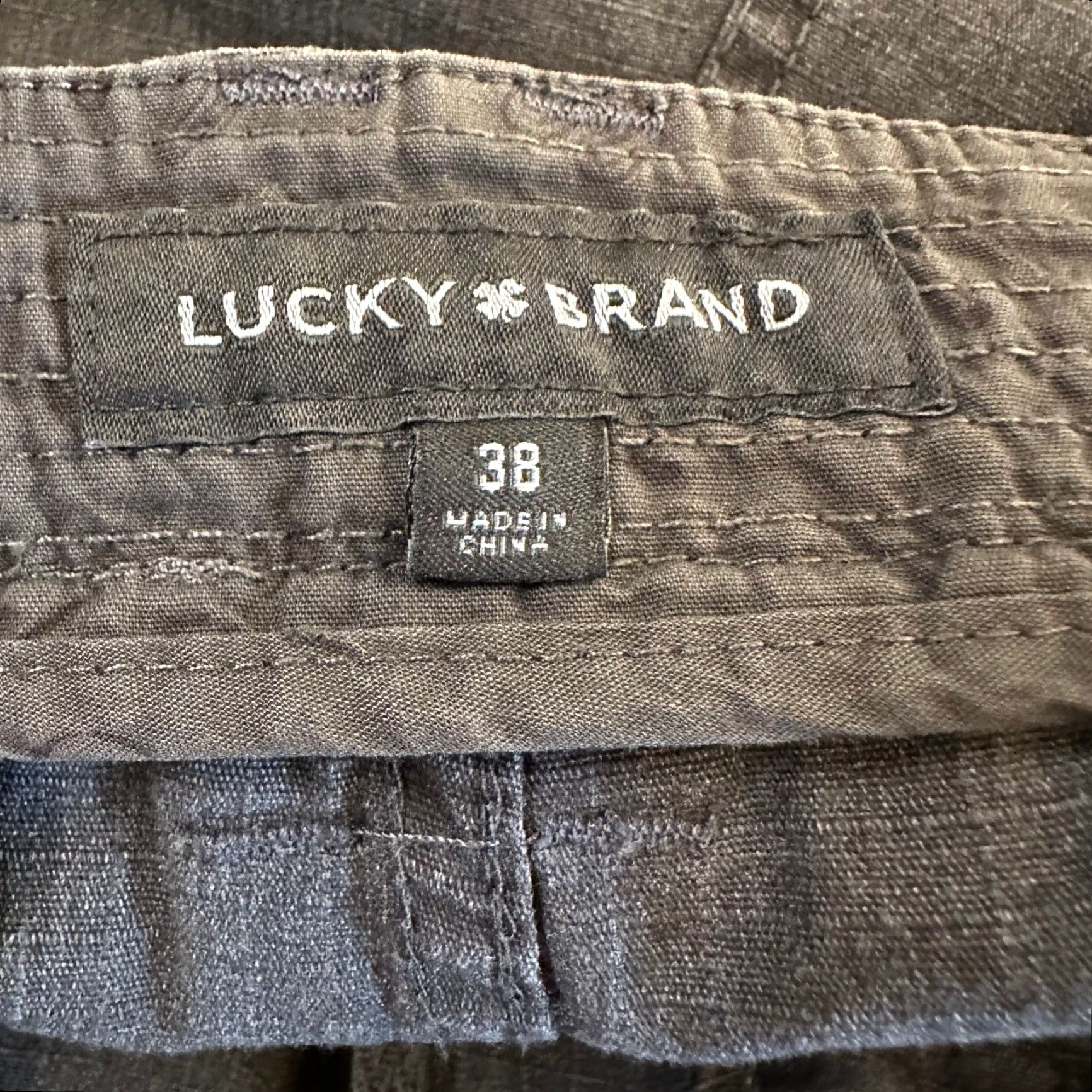 Lucky Brand Lucky Brand Mens Cargo Shorts 38 Charcoal Gray Ripstop Utility Drawstring Waist Cargo Pocket Casual Shorts Mens Size US 38 / EU 54 - 7 Thumbnail