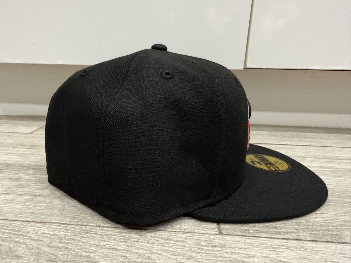 New Era Miami Heat New Era Hardwood Classic Black Fitted Sz 7 3/8 Size ONE SIZE - 4 Thumbnail