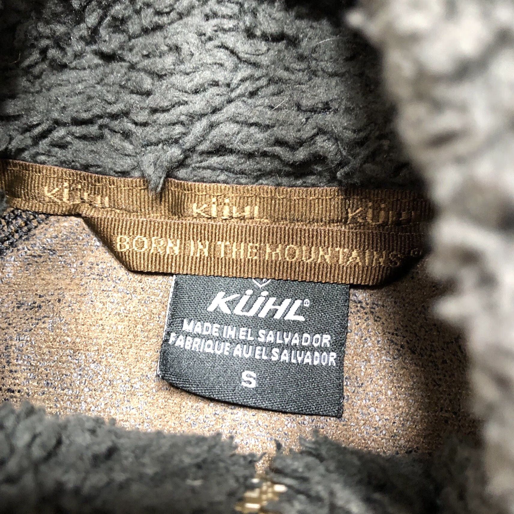 Vintage Kuhl Fleece Flight Jacket Womens Zip Up Hooded Brown Sherpa Logo Mid-Length Outdoor Jacket Women Regular Fit Small Brown Size S / US 4 / IT 40 - 5 Thumbnail