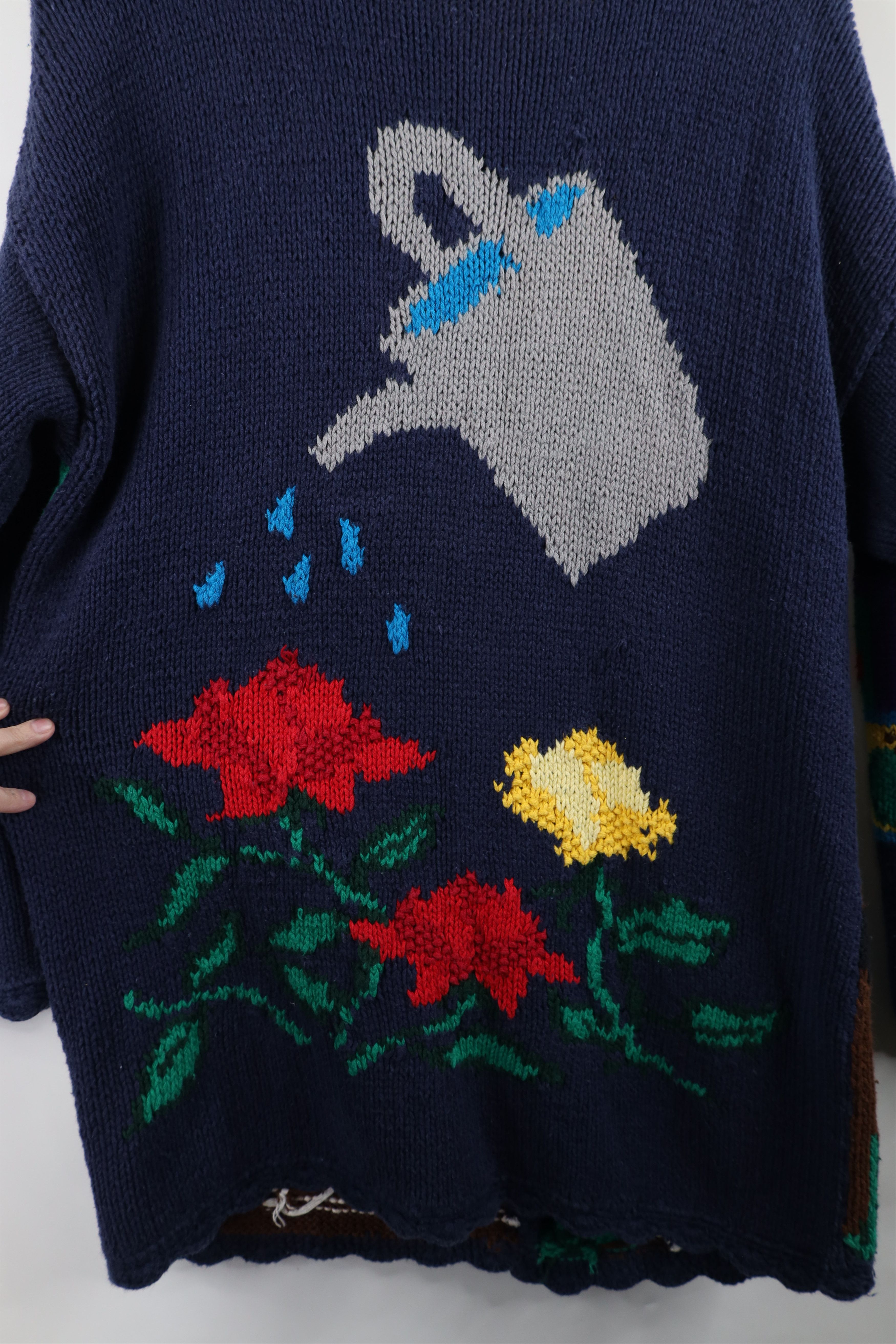 Vintage Vintage 90s Streetwear Knit Garden Nature Cardigan Sweater Size L / US 10 / IT 46 - 13 Thumbnail
