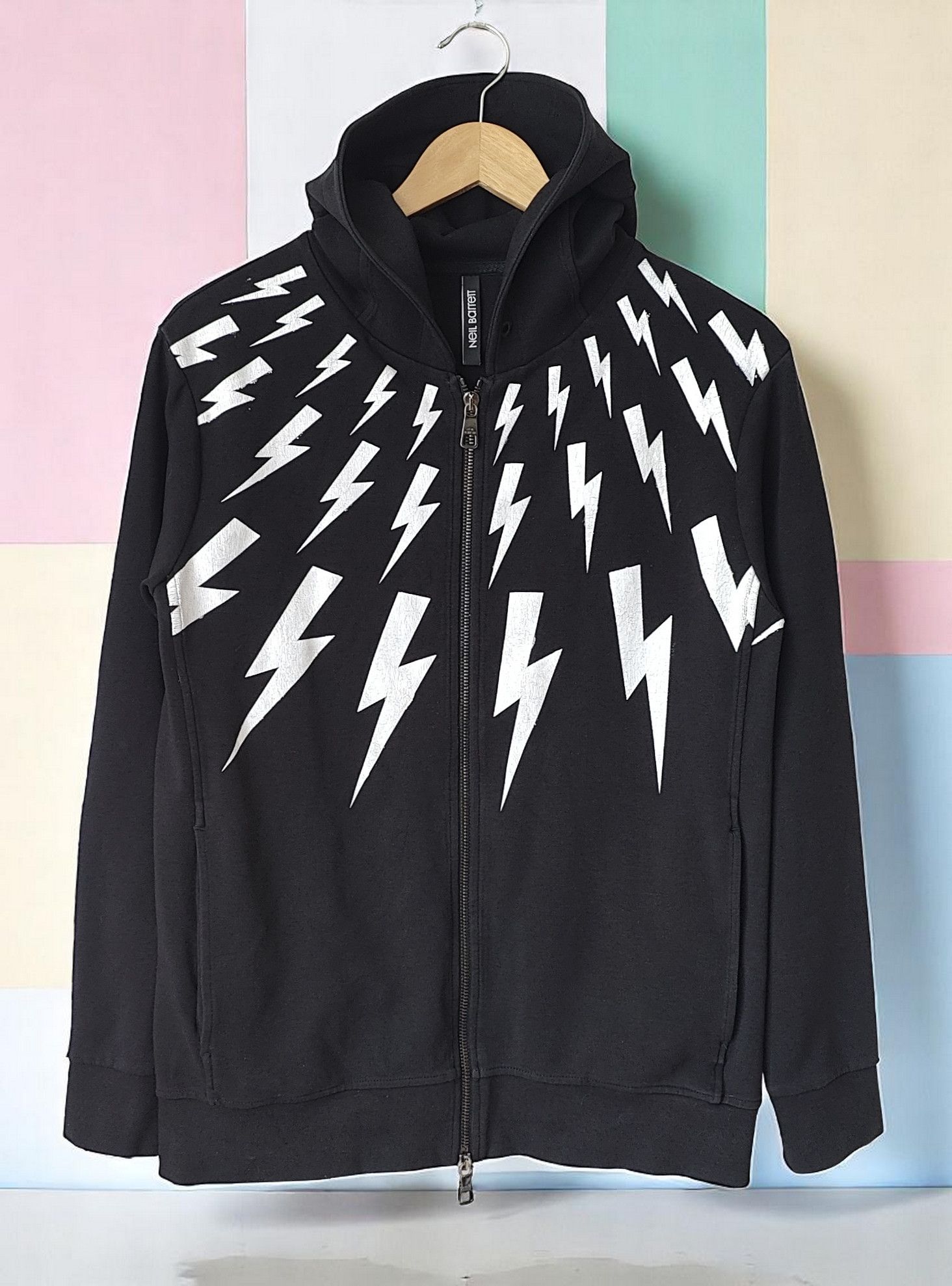 Neil Barrett Triple Lightning Bolt Hoodie | Grailed