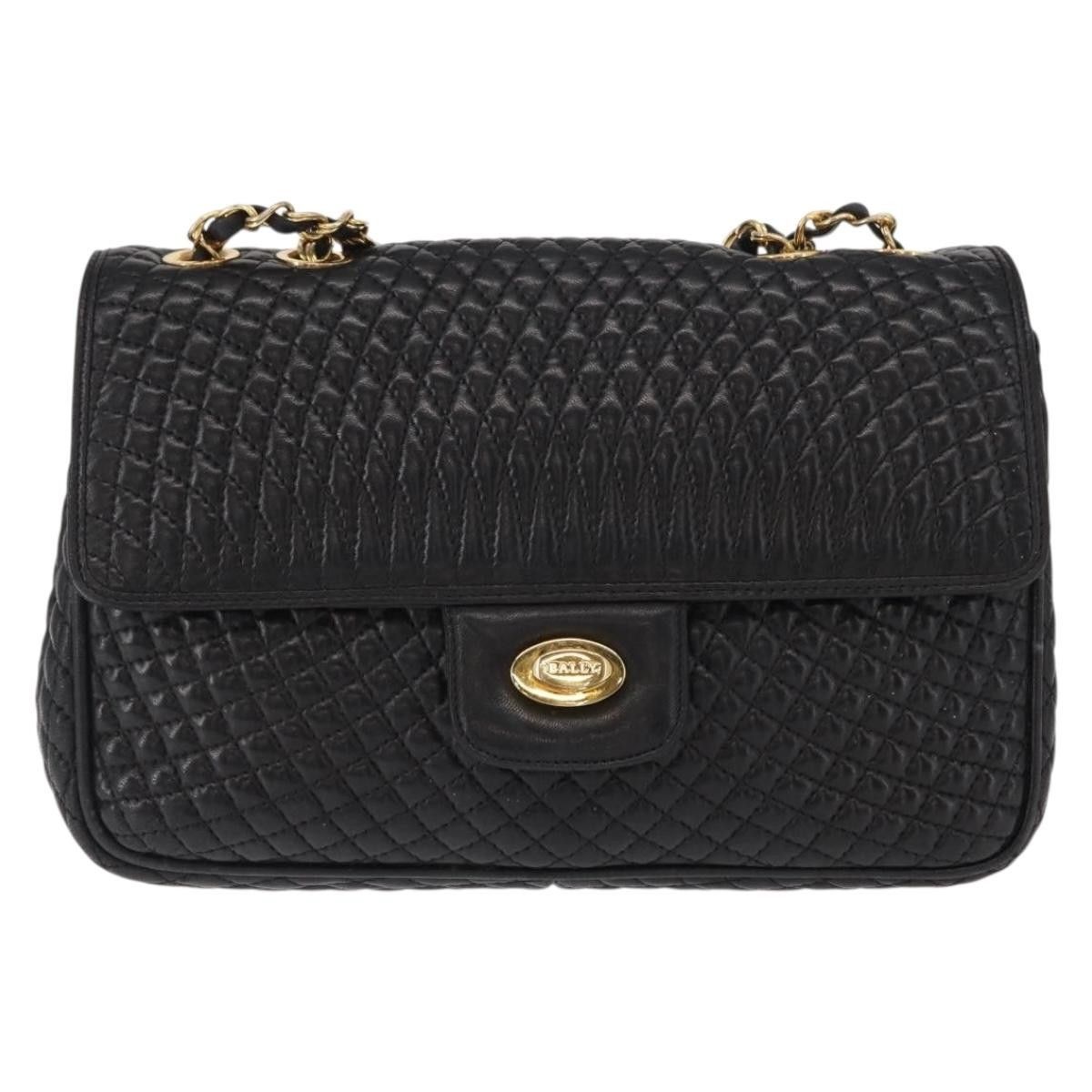 Bally Bally Vintage Chain Quilted Leather Size ONE SIZE - 1 Thumbnail