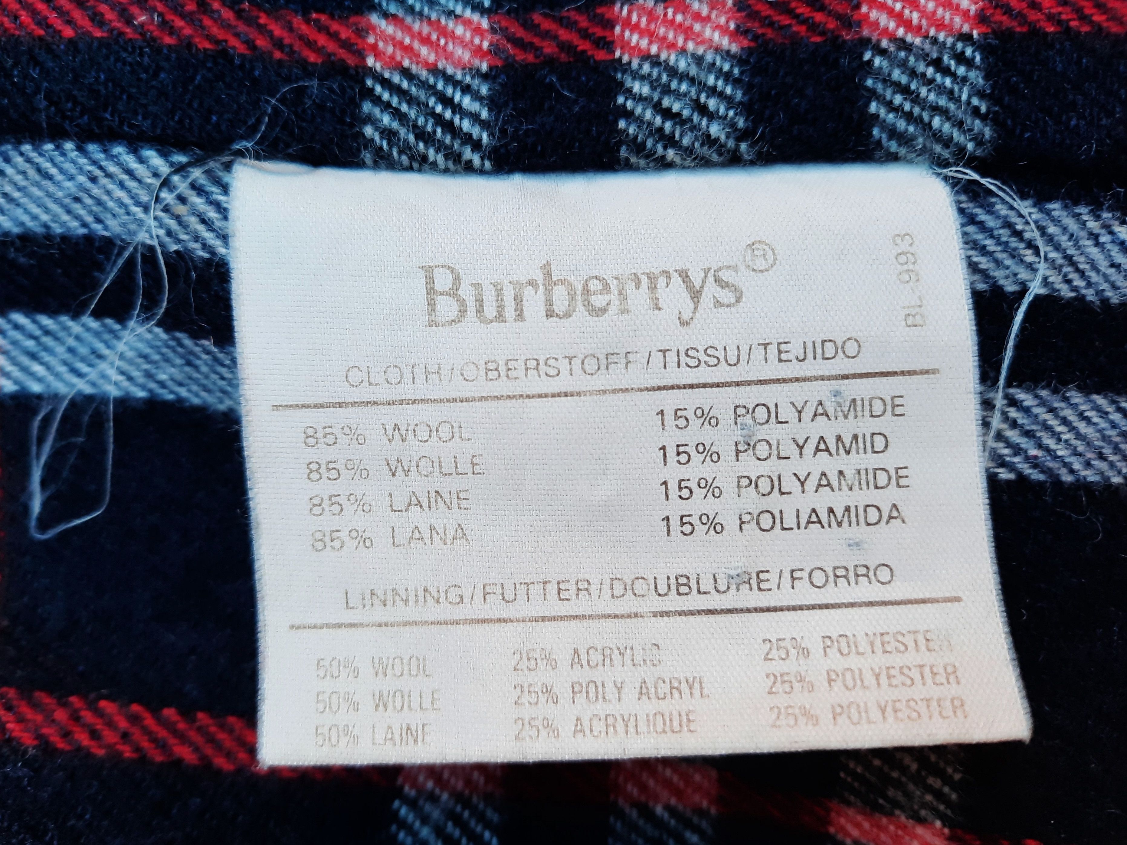Burberry Burberrys Navy Wool Classic mens Double Breasted pea coat Size US L / EU 52-54 / 3 - 9 Thumbnail