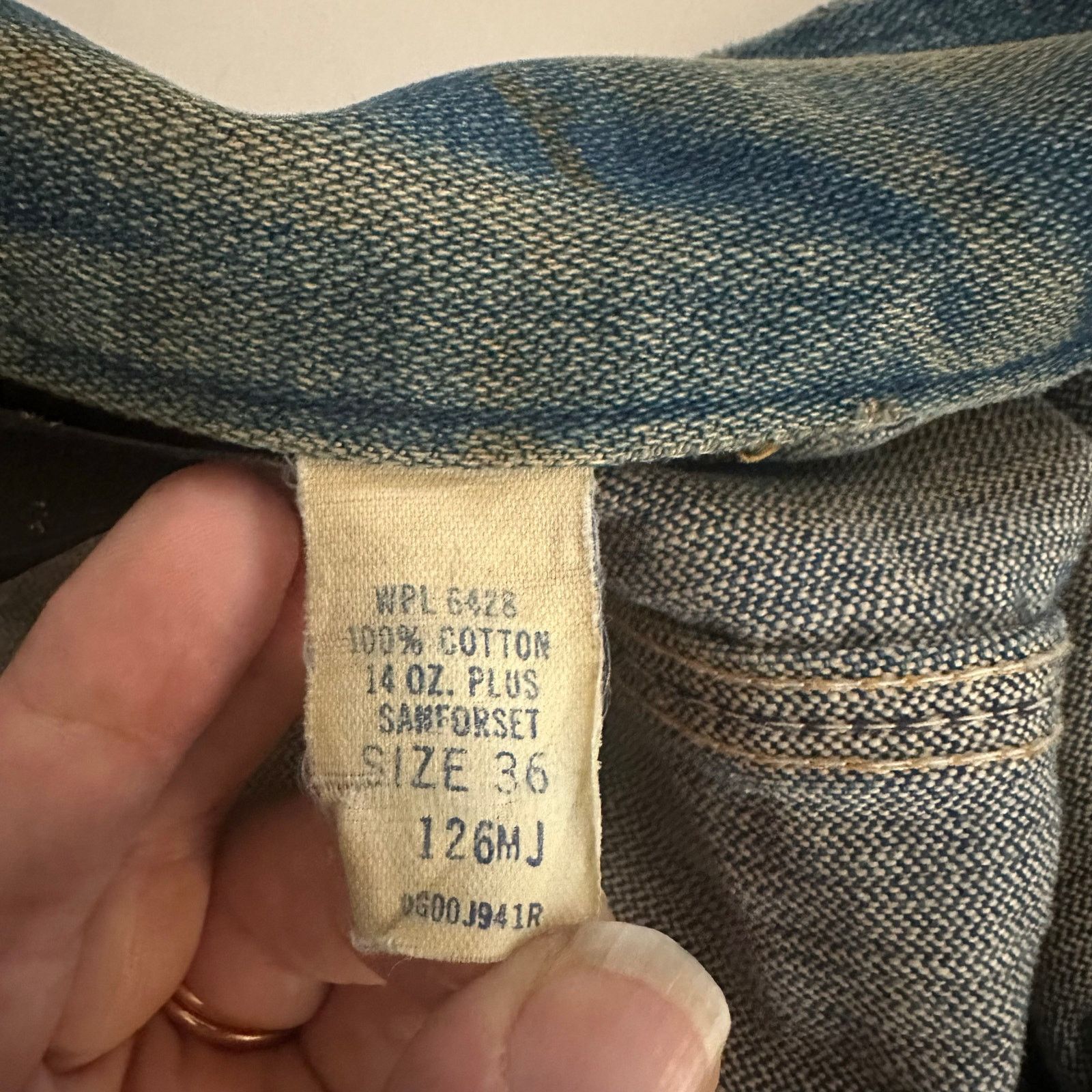 Wrangler RARE Vintage Wrangler 60s 70s Distressed Denim Jacket sz 36 Size US S / EU 44-46 / 1 - 12 Thumbnail