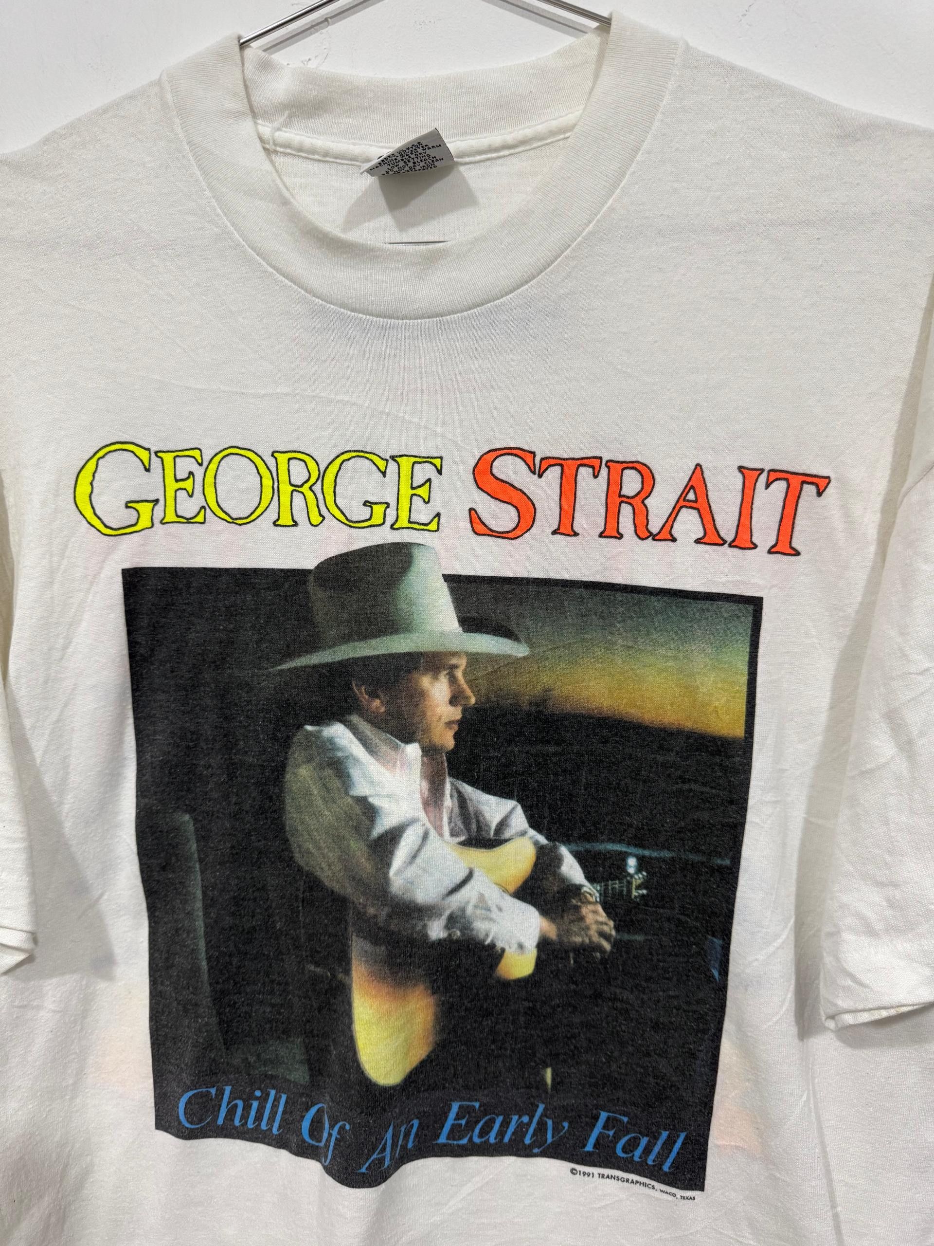 Vintage Vintage 1991 George Strait Tee Size US XL / EU 56 / 4 - 2 Thumbnail