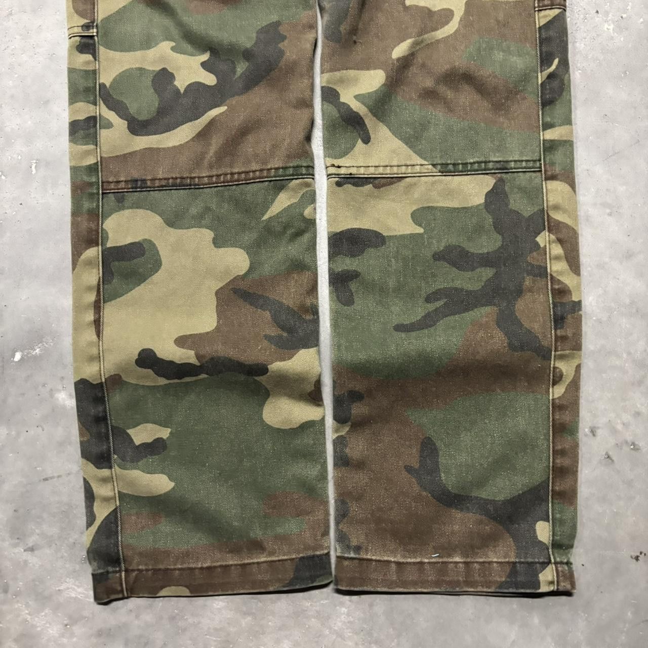 Japanese Brand × Vintage Crazy Vintage Y2K/2000s Grunge Camo Streetwear Cargo Pants! Size US 32 / EU 48 - 6 Thumbnail