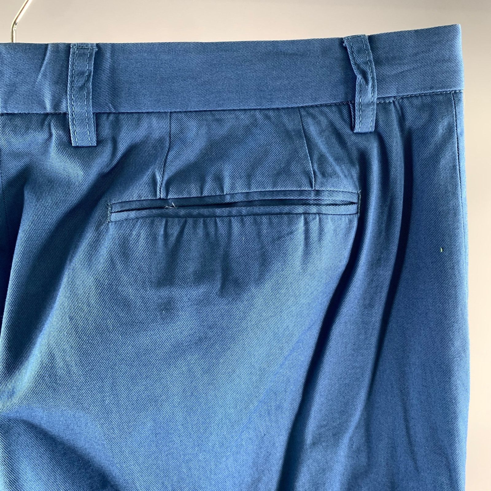 Etro ETRO Size 38 Blue Twill Cotton Flat Front Casual Pants Size US 38 / EU 54 - 2 Thumbnail