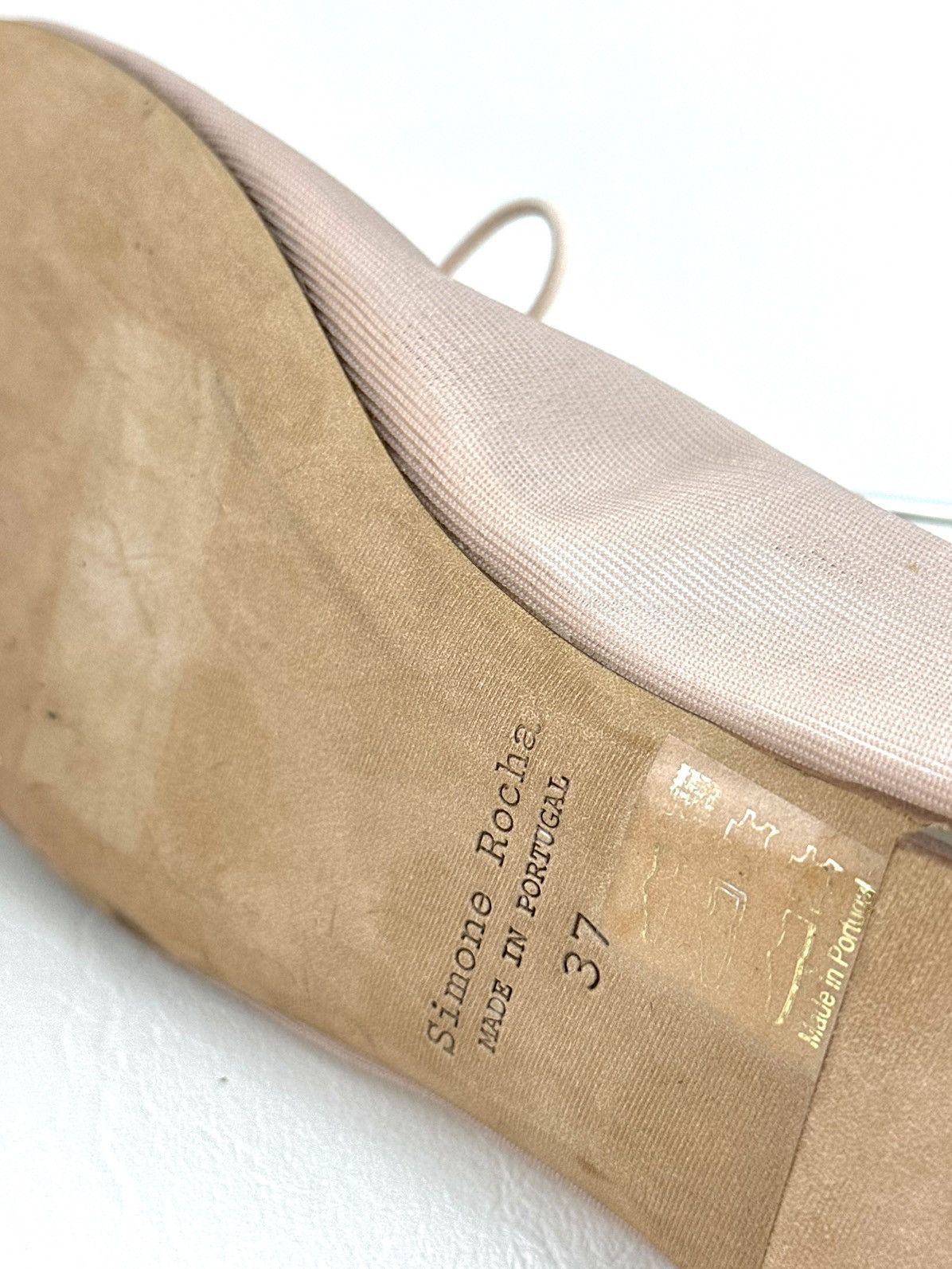 Simone Rocha SIMONE ROCHA Pink Bow Crystal Embellished Ballerinas Size US 7 / IT 37 - 8 Thumbnail