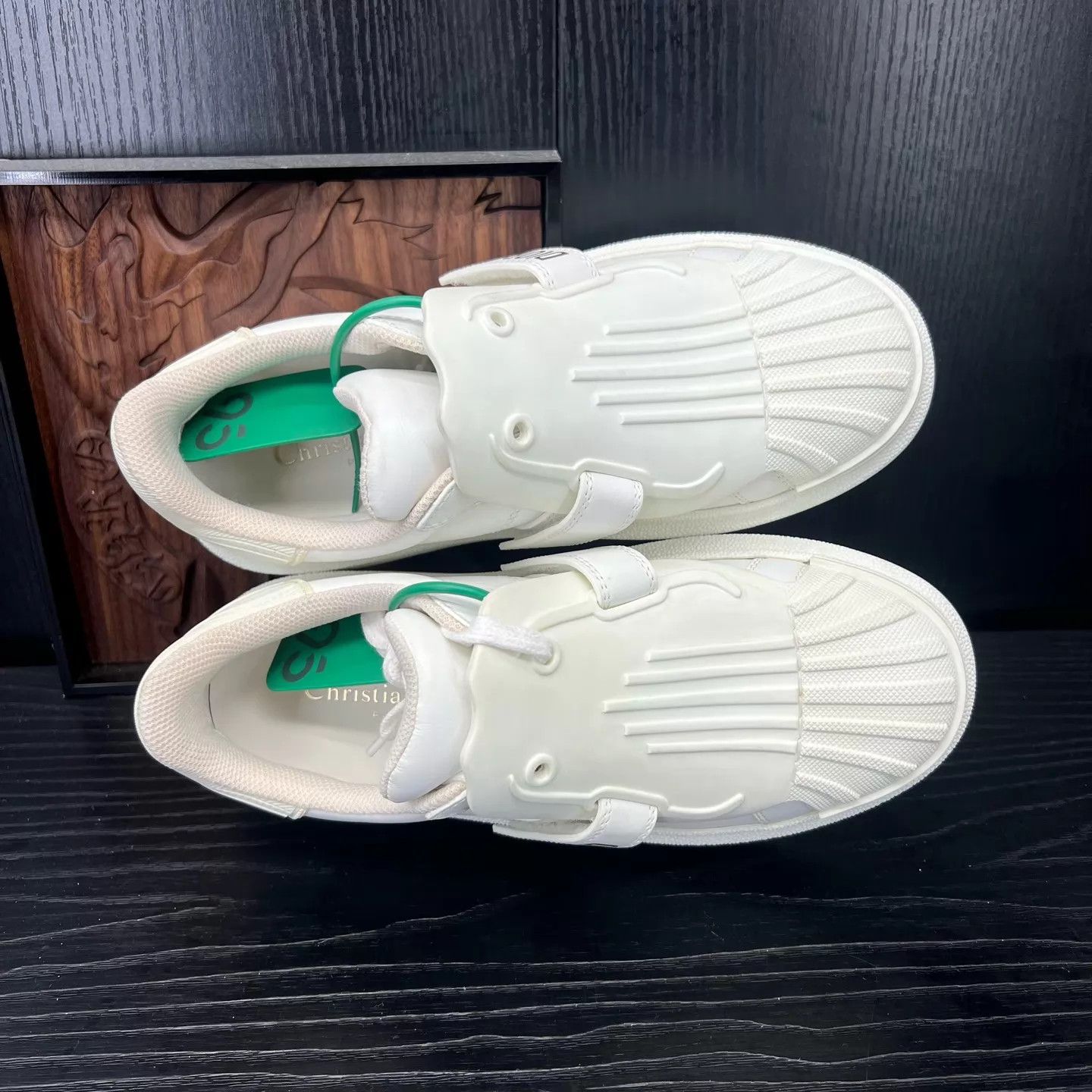 Dior Dior white shell-toe flats size 36.5 Size US 6 / IT 36 - 7 Thumbnail