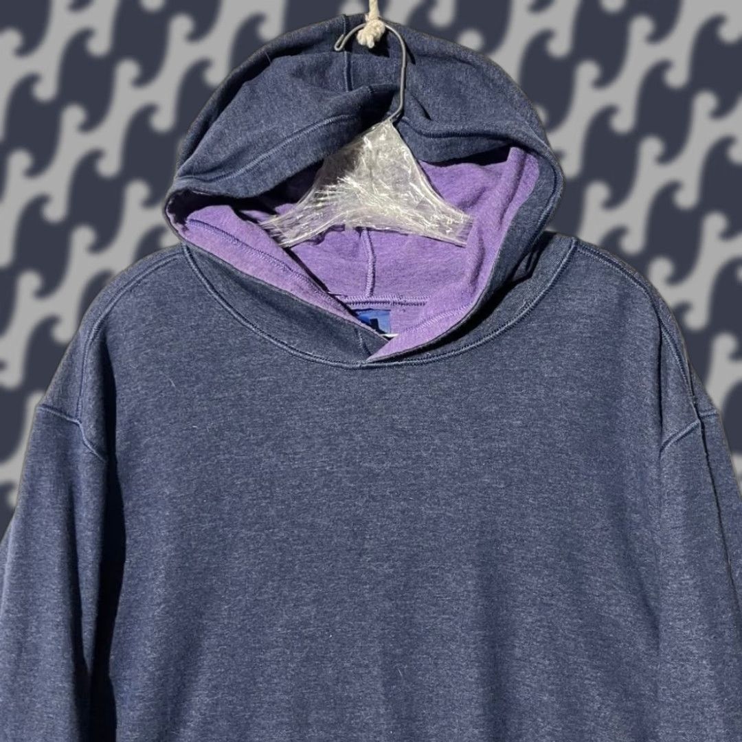 Vintage Wilkens Bros Heritage Collection Hoodie Navy Blue Purple Contrast M55 Mens XL Pullover Hooded All Seasons Size US XL / EU 56 / 4 - 1 Thumbnail