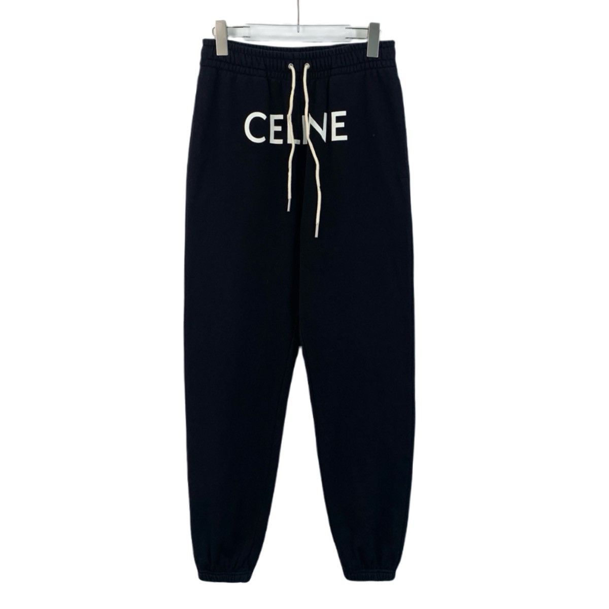 Celine Celine Black Logo Letter Printed Casual Sweatpants K26WX Size US 34 / EU 50 - 1 Thumbnail