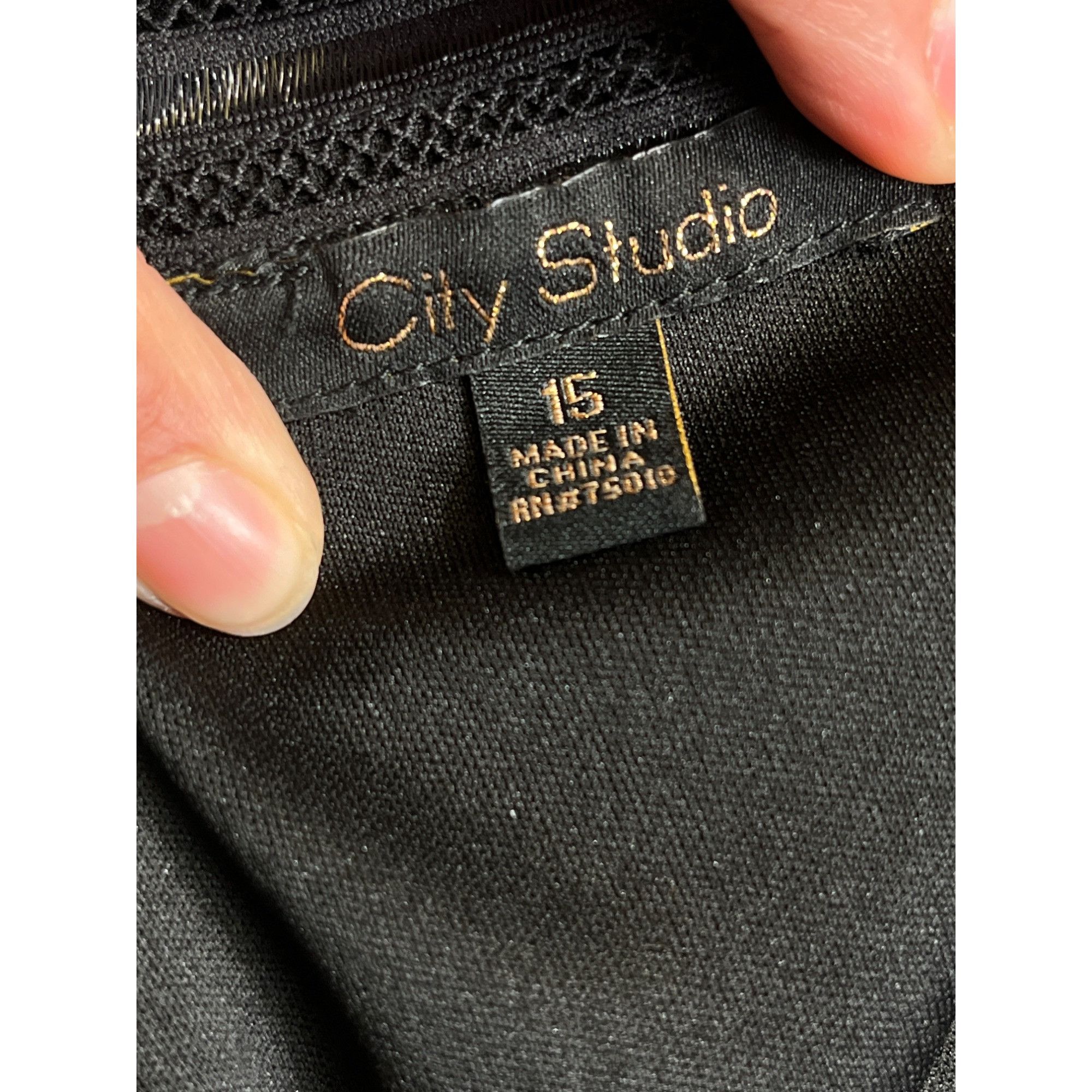 Other City Studio SKU 7611 Womens Black Midi Dress With Strappy Ba Size XL / US 12-14 / IT 48-50 - 9 Thumbnail