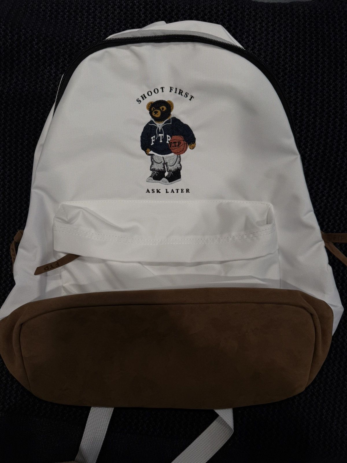 Fuck The Population FTP Bear Packpack white Size ONE SIZE - 5 Thumbnail