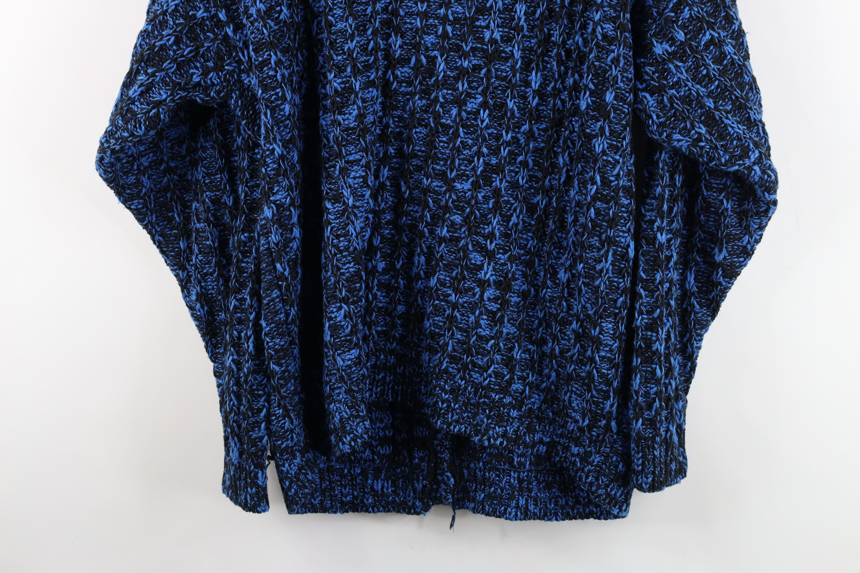 Vintage Vintage 90s Streetwear Chunky Ribbed Knit Cardigan Sweater Size L / US 10 / IT 46 - 11 Thumbnail