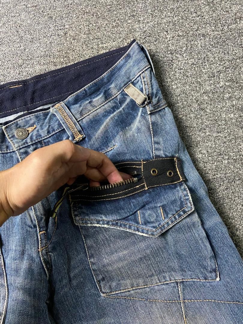PPFM 🔥 PPFM Bondage Multi-zipper Denim Jeans 🔥 (136) Size US 32 / EU 48 - 10 Thumbnail