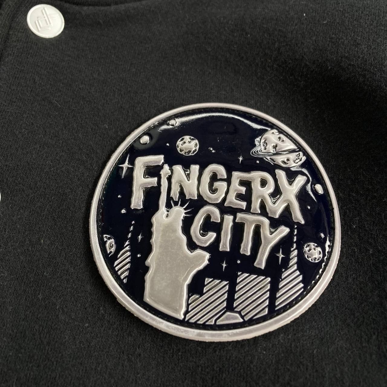 Fingercroxx City Star Patch Sleeves Varsity Jacket Size US XS / EU 42 / 0 - 5 Thumbnail