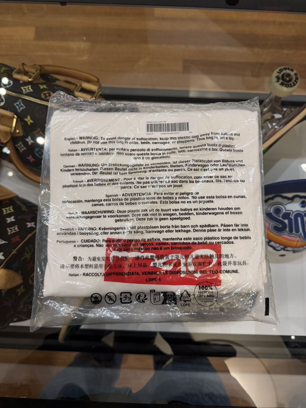 Supreme Supreme Arabic Box Logo Tee - White Size US XXL / EU 58 / 5 - 3 Thumbnail