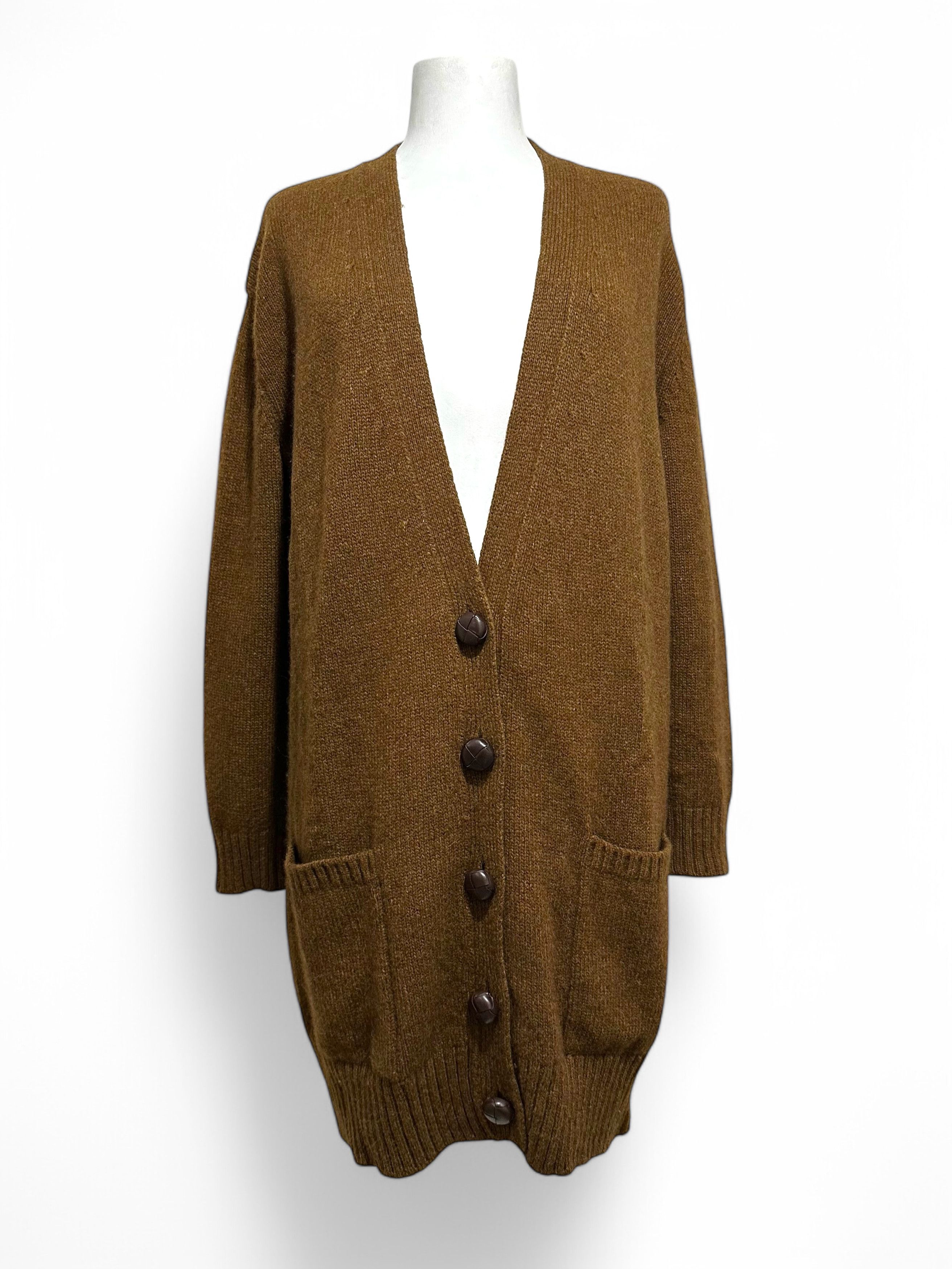Hermes Vintage Hermes Long Buttoned Cardigan Sweater Yak Wool US6/M Size M / US 6-8 / IT 42-44 - 1 Thumbnail
