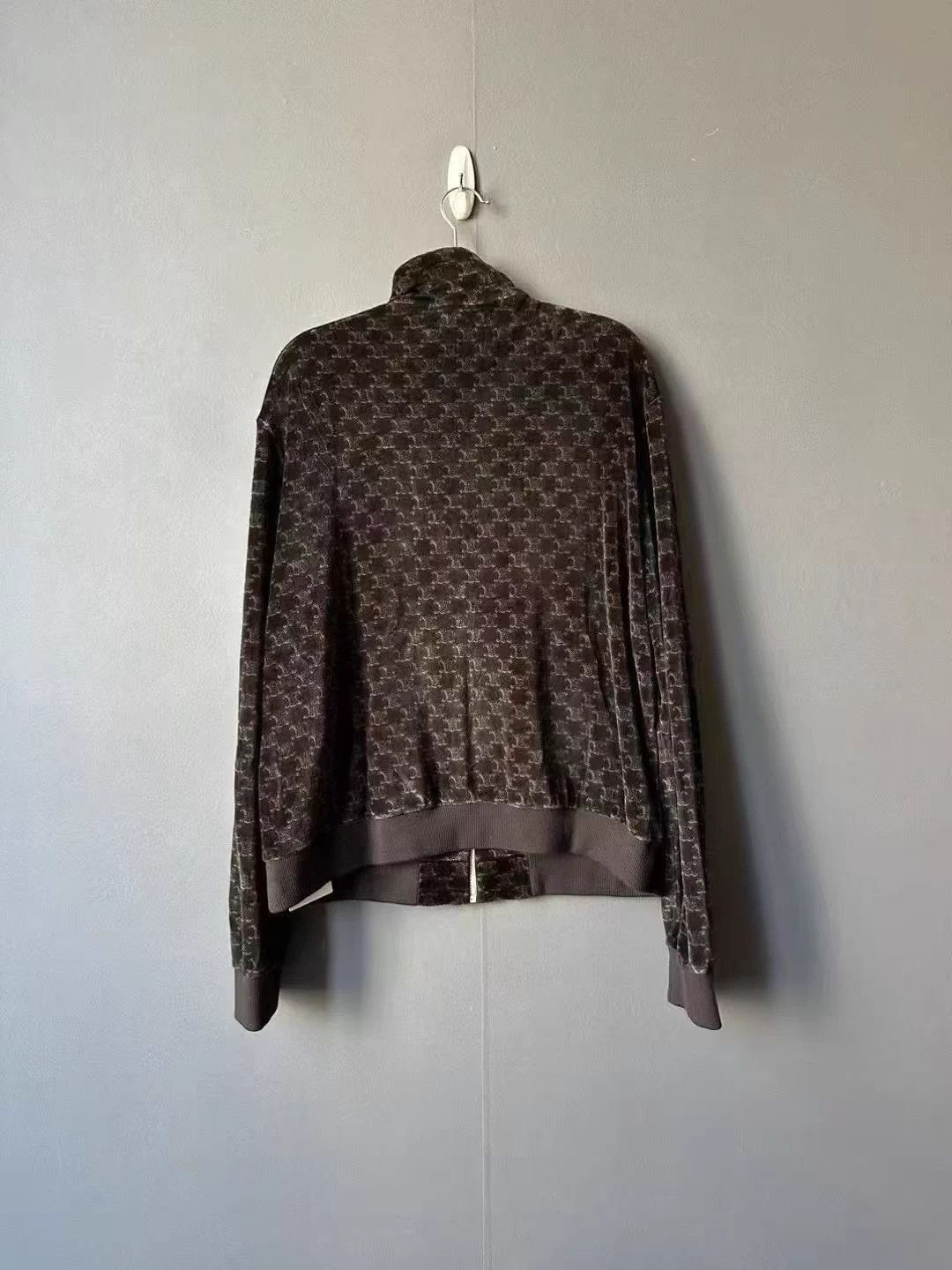 Celine Celine Velvet All-over Print Jacket Size L / US 10 / IT 46 - 2 Thumbnail