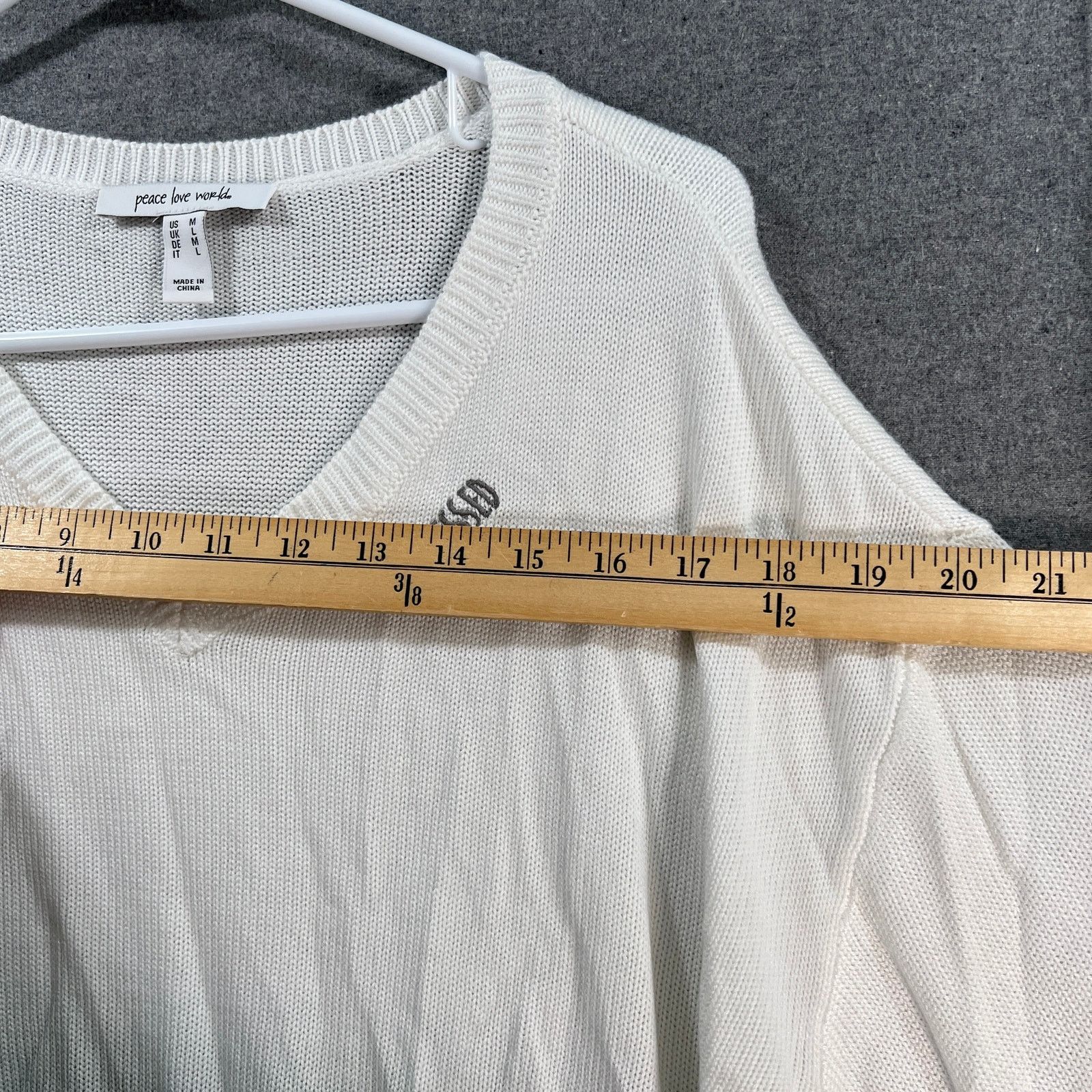 Other Peace Love World Dip Due Embroidered Affirmation Size M / US 6-8 / IT 42-44 - 8 Thumbnail