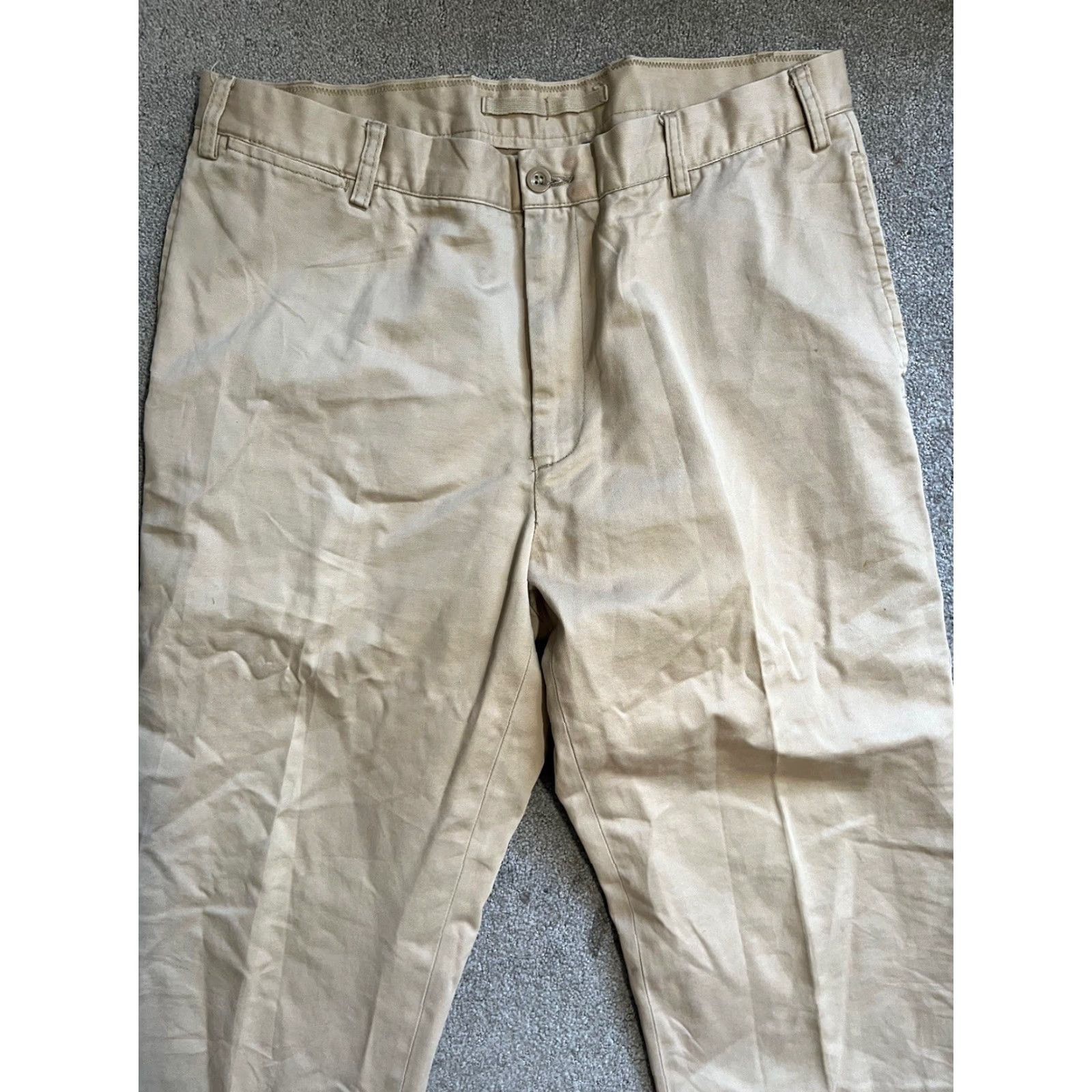 Nautica Nautica Clipper Pants Beige Men 38x32 Relaxed Fit Straight Flat Front Khaki Chino Bagged Regular Size Type XS-42? Size US 38 / EU 54 - 4 Thumbnail