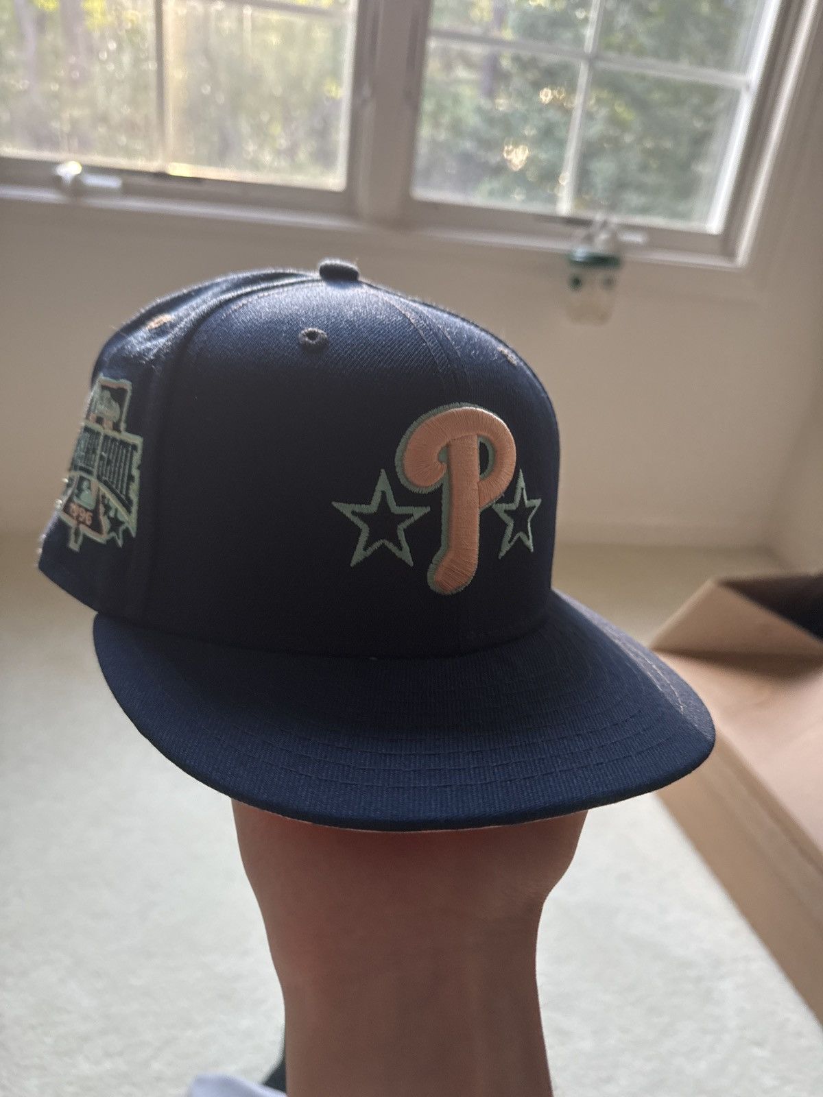 Hat Club New Era Hat Club Phillies Peach 7 1/8 All Star 1996 Size ONE SIZE - 1 Thumbnail