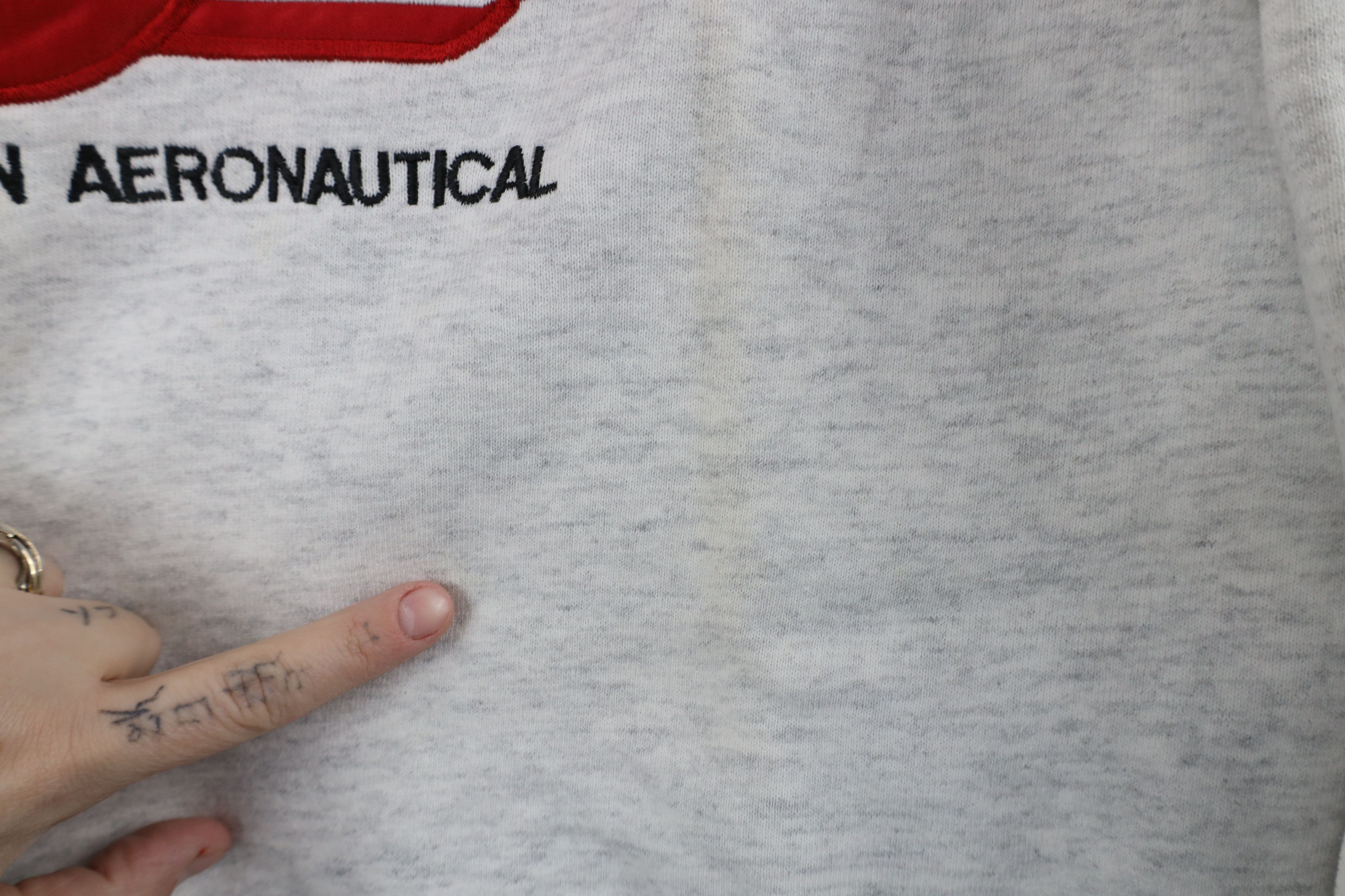 Vintage Vintage 90s Teledyne Ryan Aeronautical Sweatshirt Gray USA Size US XXL / EU 58 / 5 - 5 Thumbnail