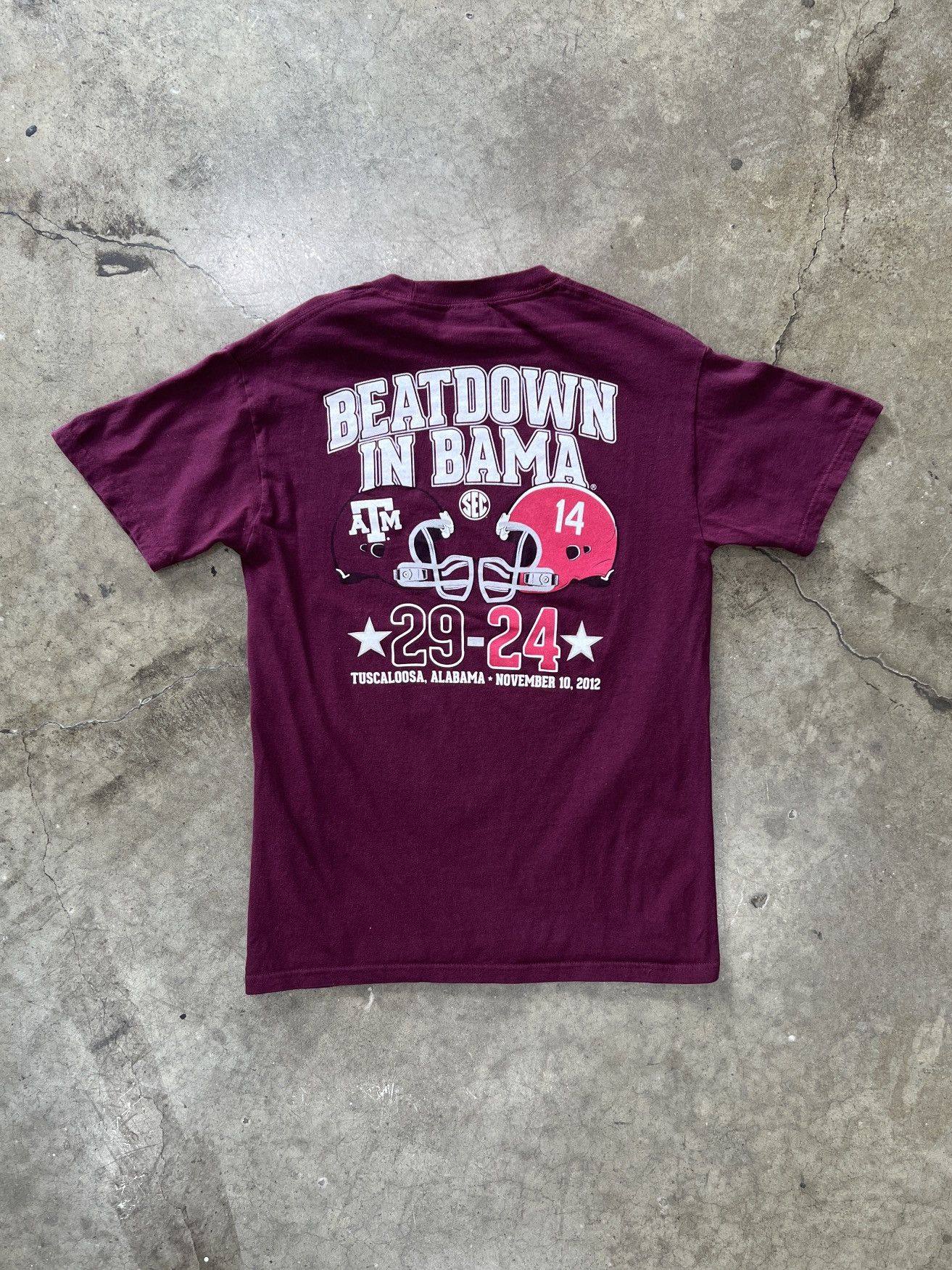 NCAA Texas A&M vs. Alabama Football Game Beatdown Tee Small Size US S / EU 44-46 / 1 - 2 Thumbnail