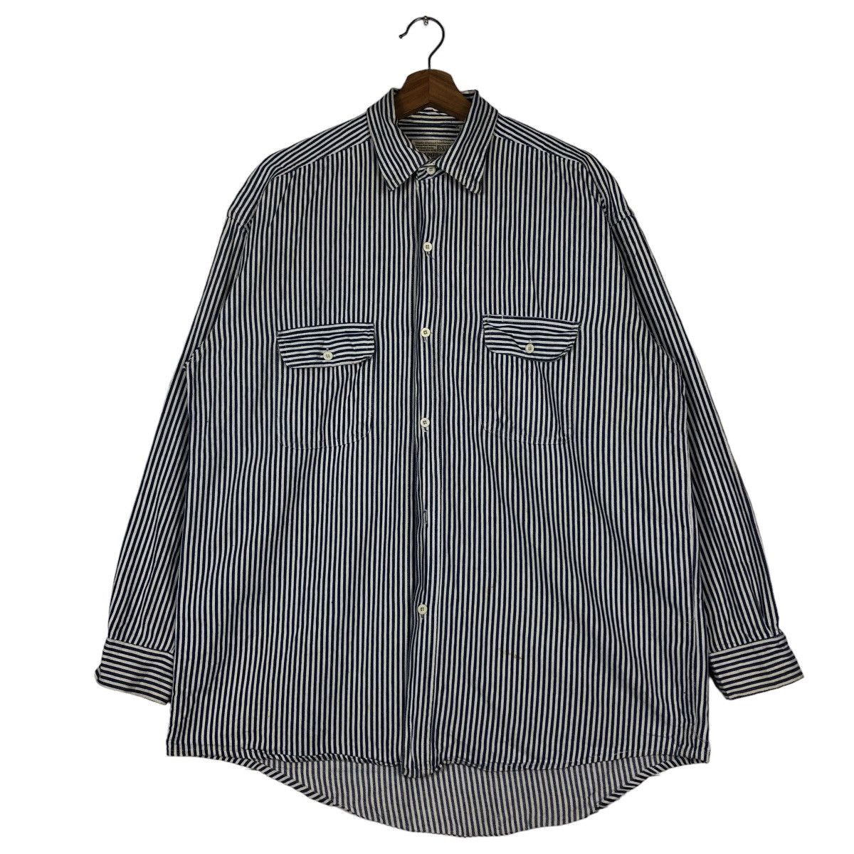 Japanese Brand Vtg Hickory Chore Work Jacket Willpips Canadian IsseyMiyake Size US M / EU 48-50 / 2 - 1 Thumbnail