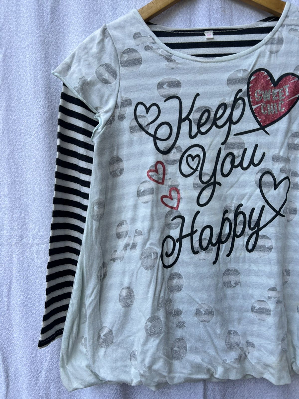 Beauty Beast × Hysteric Glamour × Japanese Brand Striped japanese double layer longsleeve Size US S / EU 44-46 / 1 - 2 Thumbnail