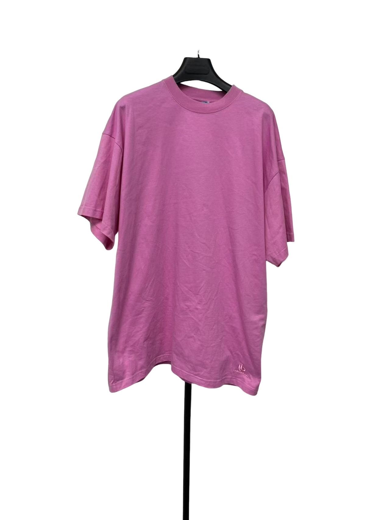 Balenciaga Balenciaga Pink Embroidered Logo T-Shirt Size 2 Size US M / EU 48-50 / 2 - 1 Thumbnail