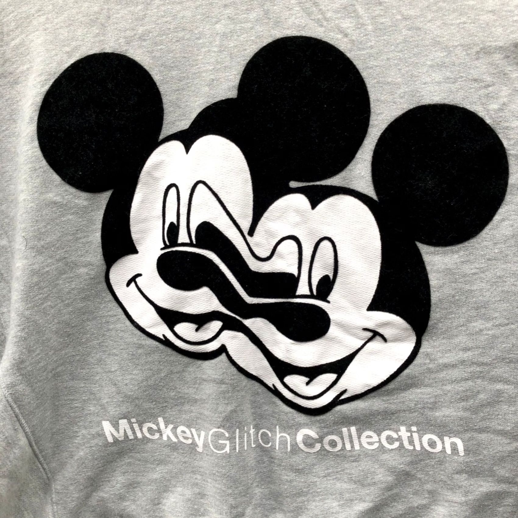 Zara Zara Disney Mickey Glitch Collection Sweatshirt Womens S Gray Dolman Cropped Size S / US 4 / IT 40 - 4 Thumbnail