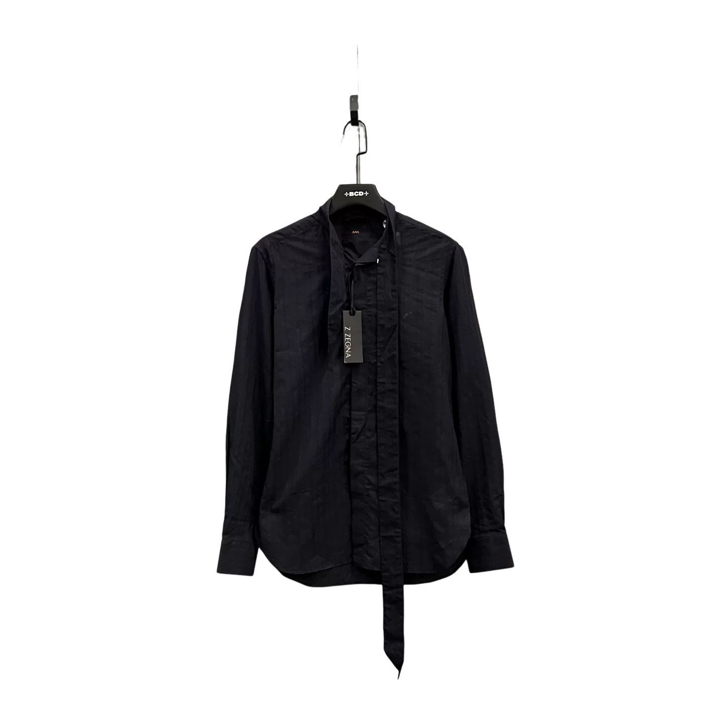 Z Zegna Zegna Couture Scarf Detail Cotton Shirt Size 38 Size US S / EU 44-46 / 1 - 1 Thumbnail