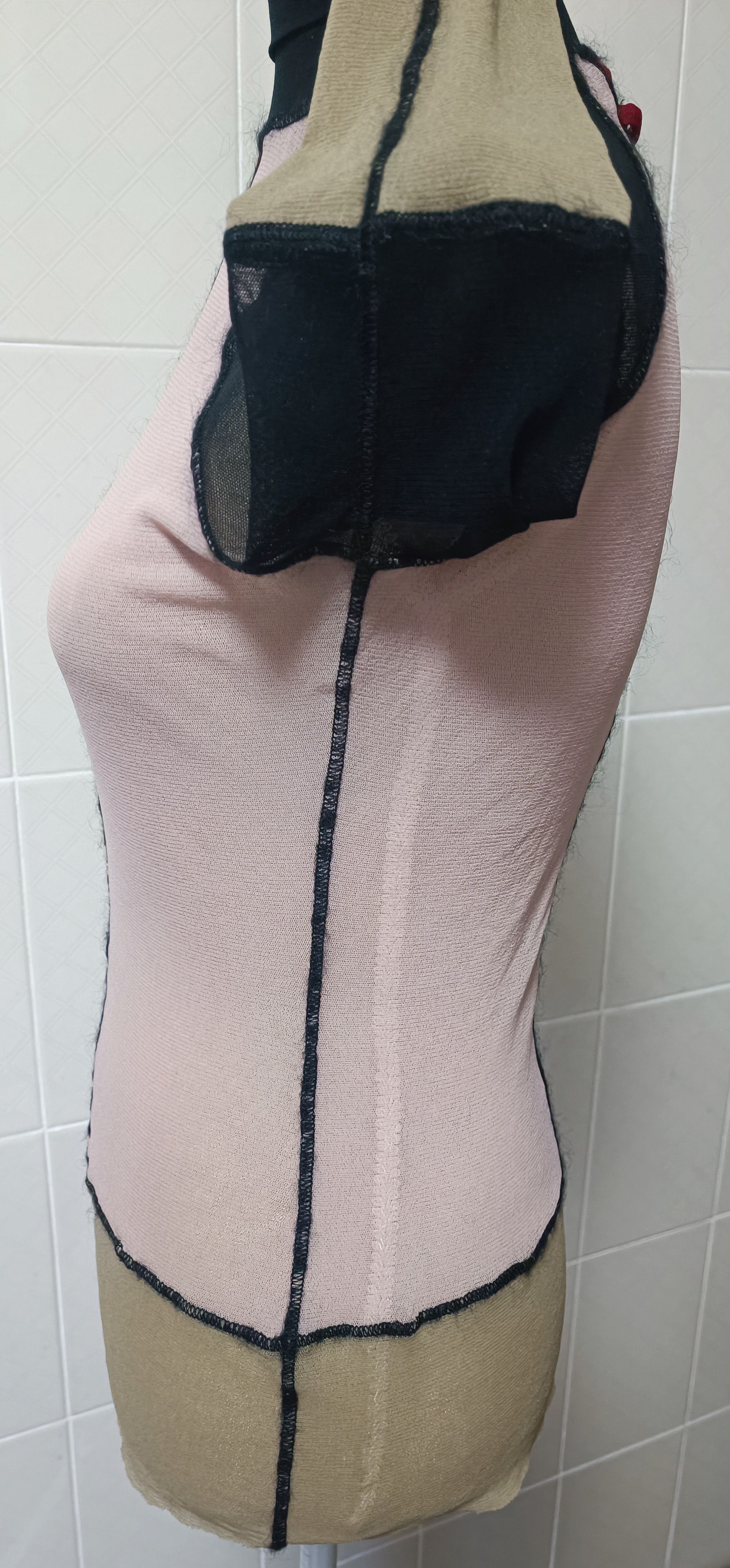 Jean Paul Gaultier 90's - color block turtleneck mesh top Size L / US 10 / IT 46 - 14 Thumbnail