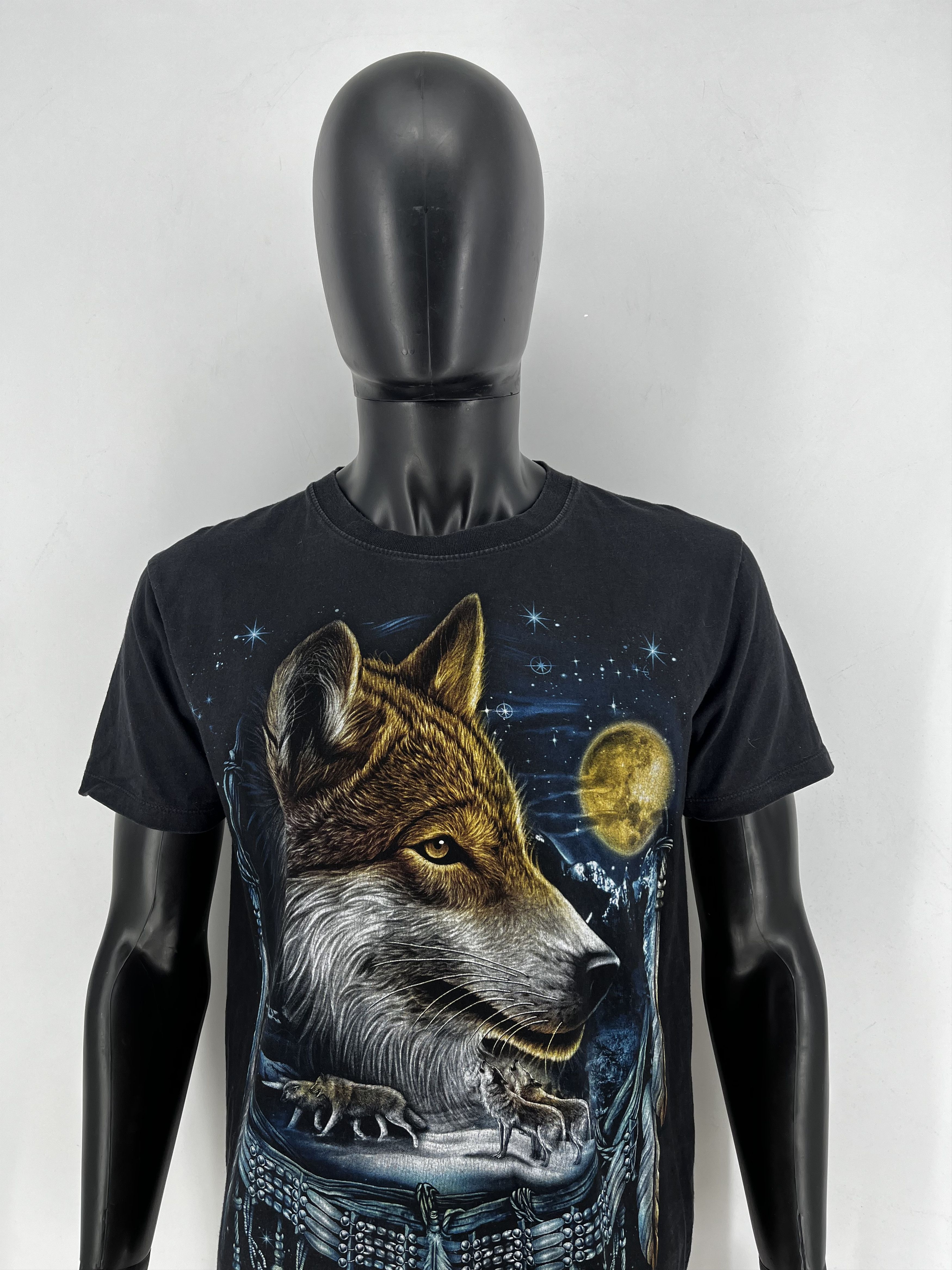 Other Double Sided Wolf Moon Tee All Over Animal Print M Size US M / EU 48-50 / 2 - 1 Thumbnail